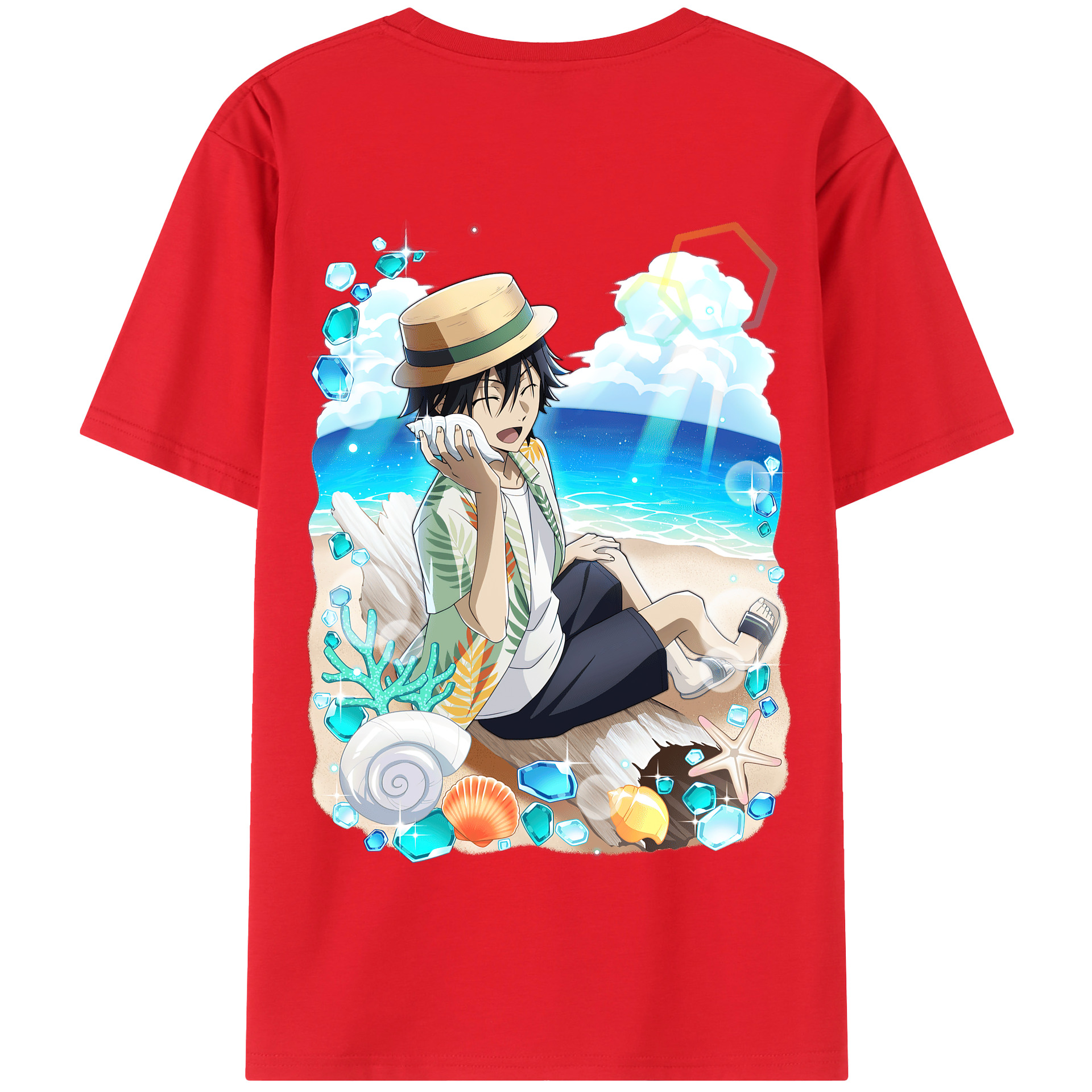 （画像用） 文豪ストレイドッグス Bungo Stray Dogs 綿100％半袖Tシャツ（背面プリント）