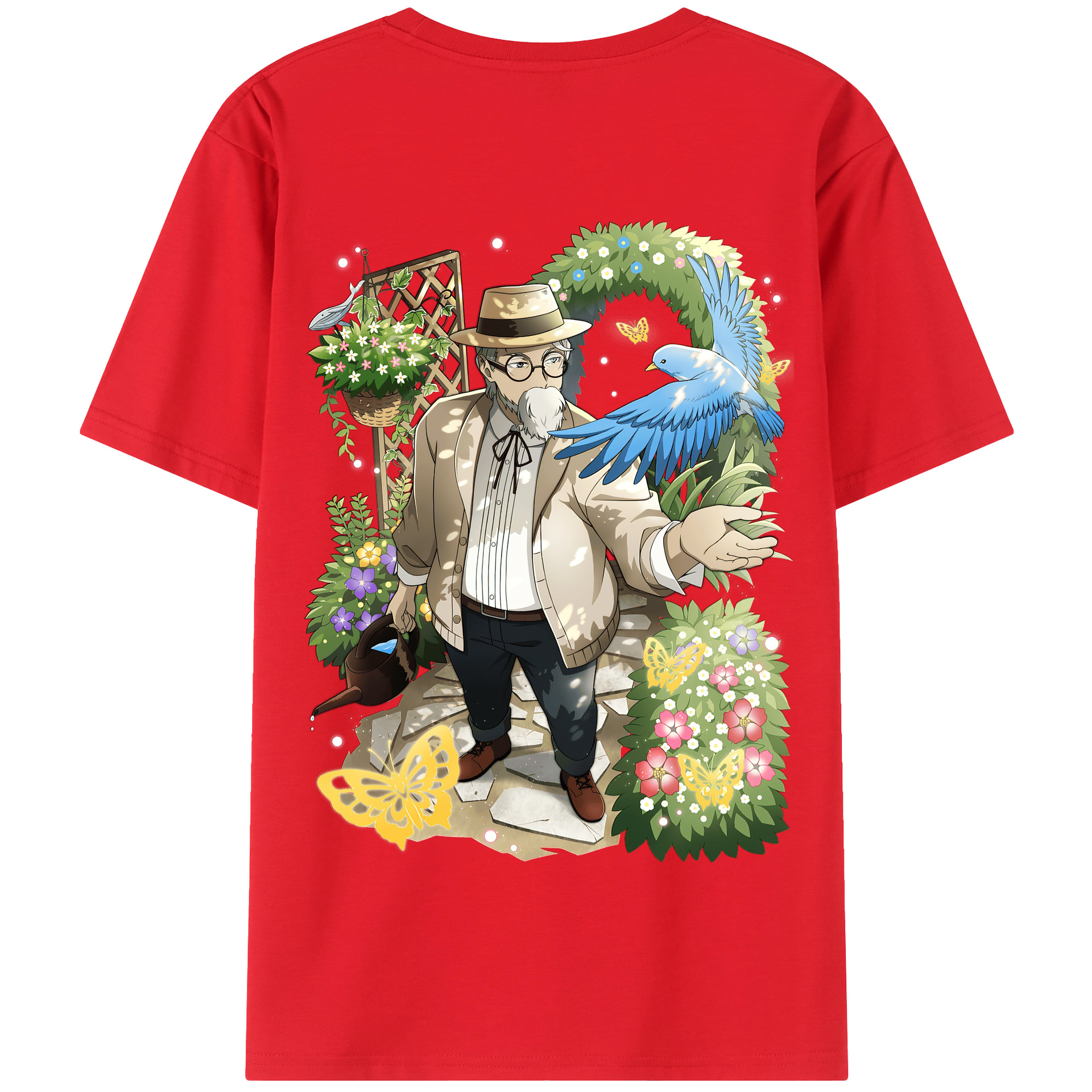 （画像用） 文豪ストレイドッグス Bungo Stray Dogs 綿100％半袖Tシャツ（背面プリント）