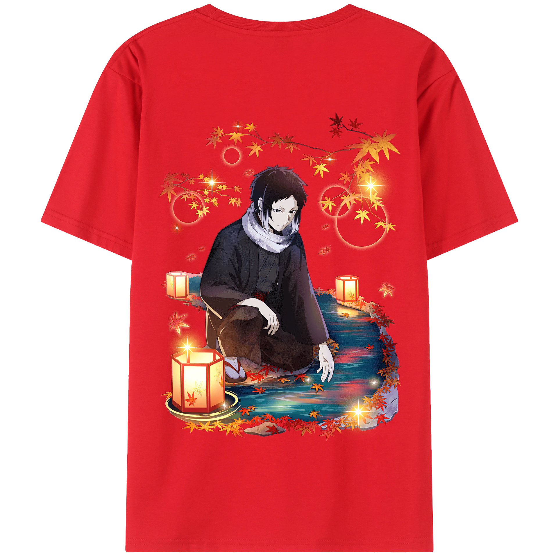 （画像用） 文豪ストレイドッグス Bungo Stray Dogs 綿100％半袖Tシャツ（背面プリント）
