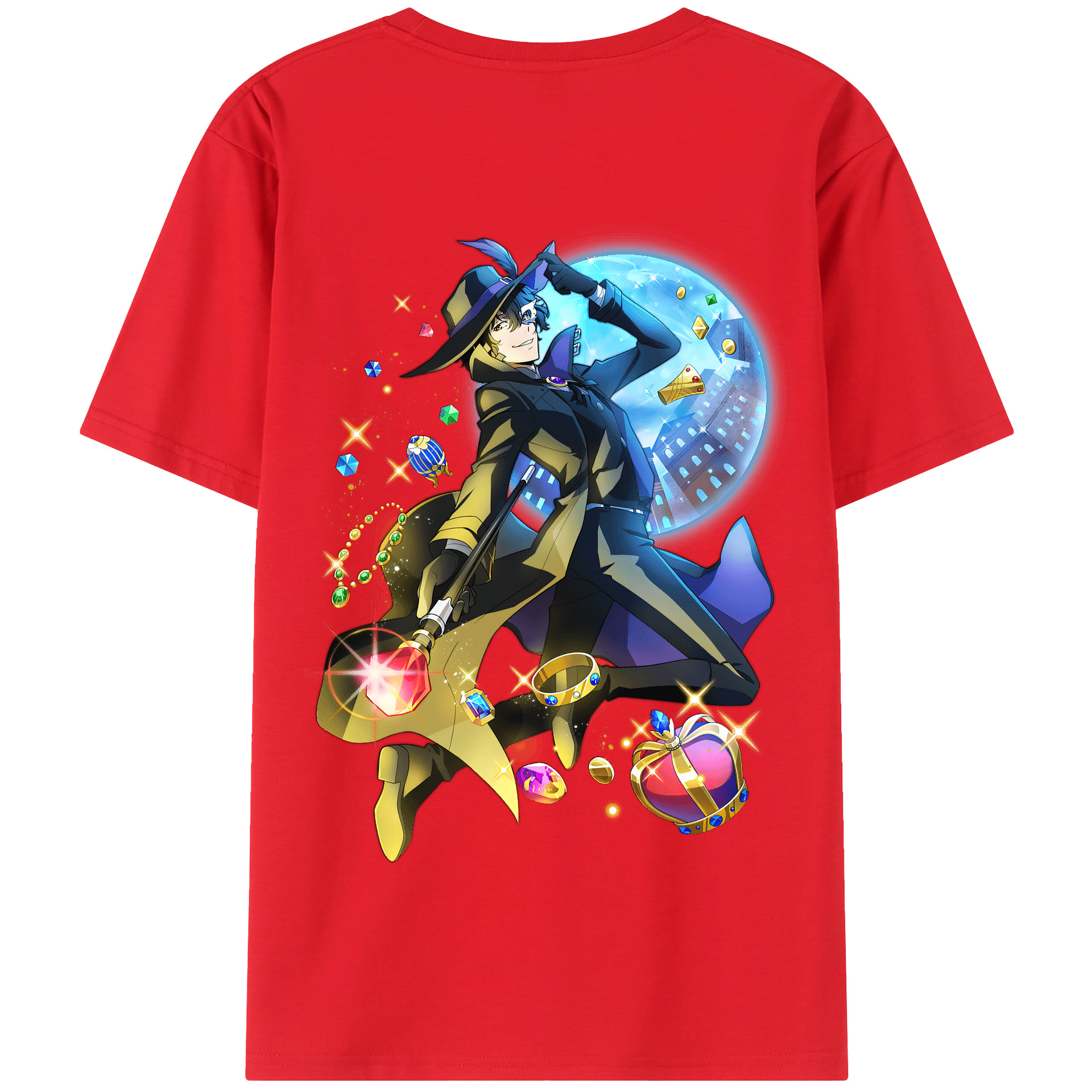 （画像用） 文豪ストレイドッグス Bungo Stray Dogs 綿100％半袖Tシャツ（背面プリント）