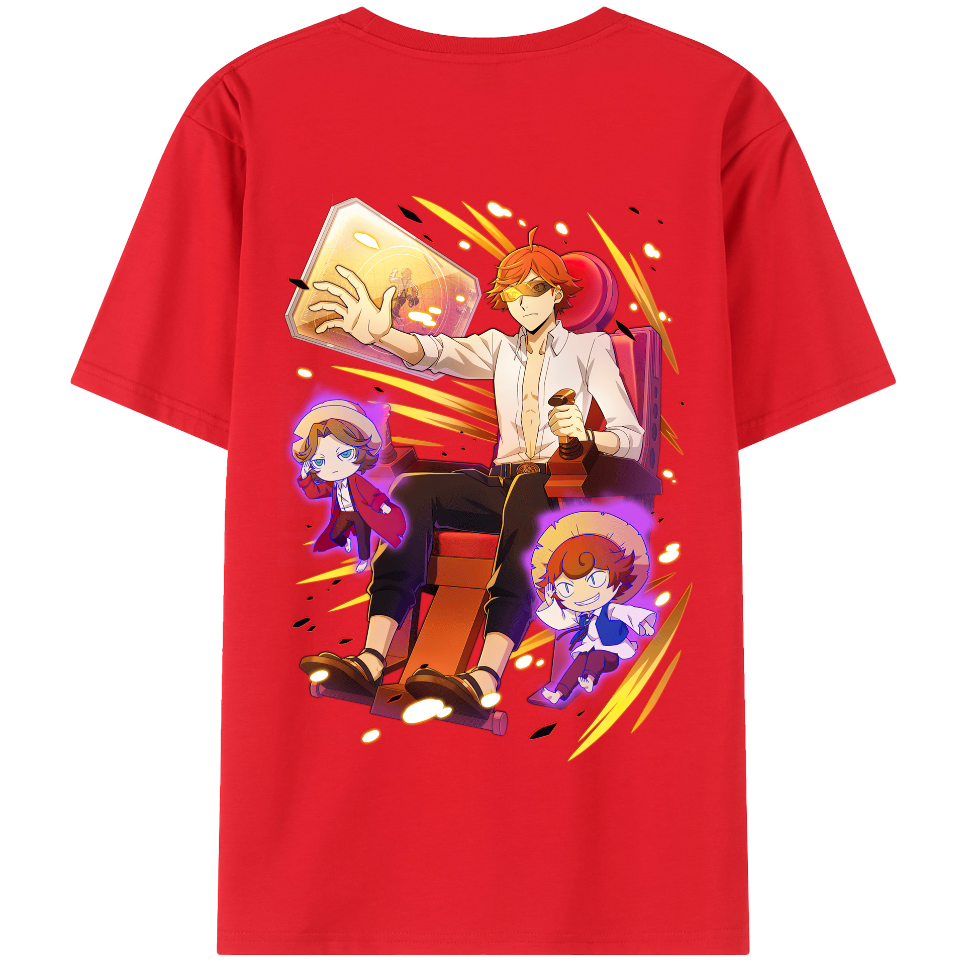 （画像用） 文豪ストレイドッグス Bungo Stray Dogs 綿100％半袖Tシャツ（背面プリント）
