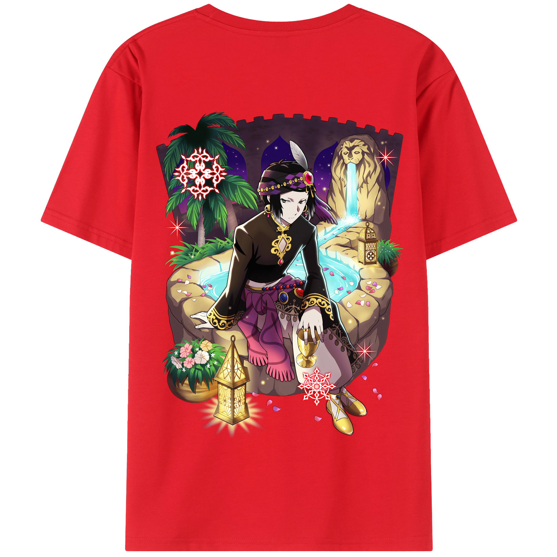（画像用） 文豪ストレイドッグス Bungo Stray Dogs 綿100％半袖Tシャツ（背面プリント）