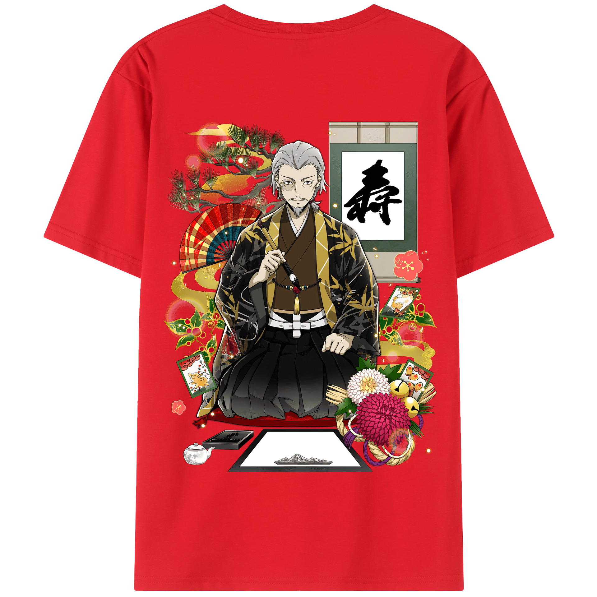 （画像用） 文豪ストレイドッグス Bungo Stray Dogs 綿100％半袖Tシャツ（背面プリント）