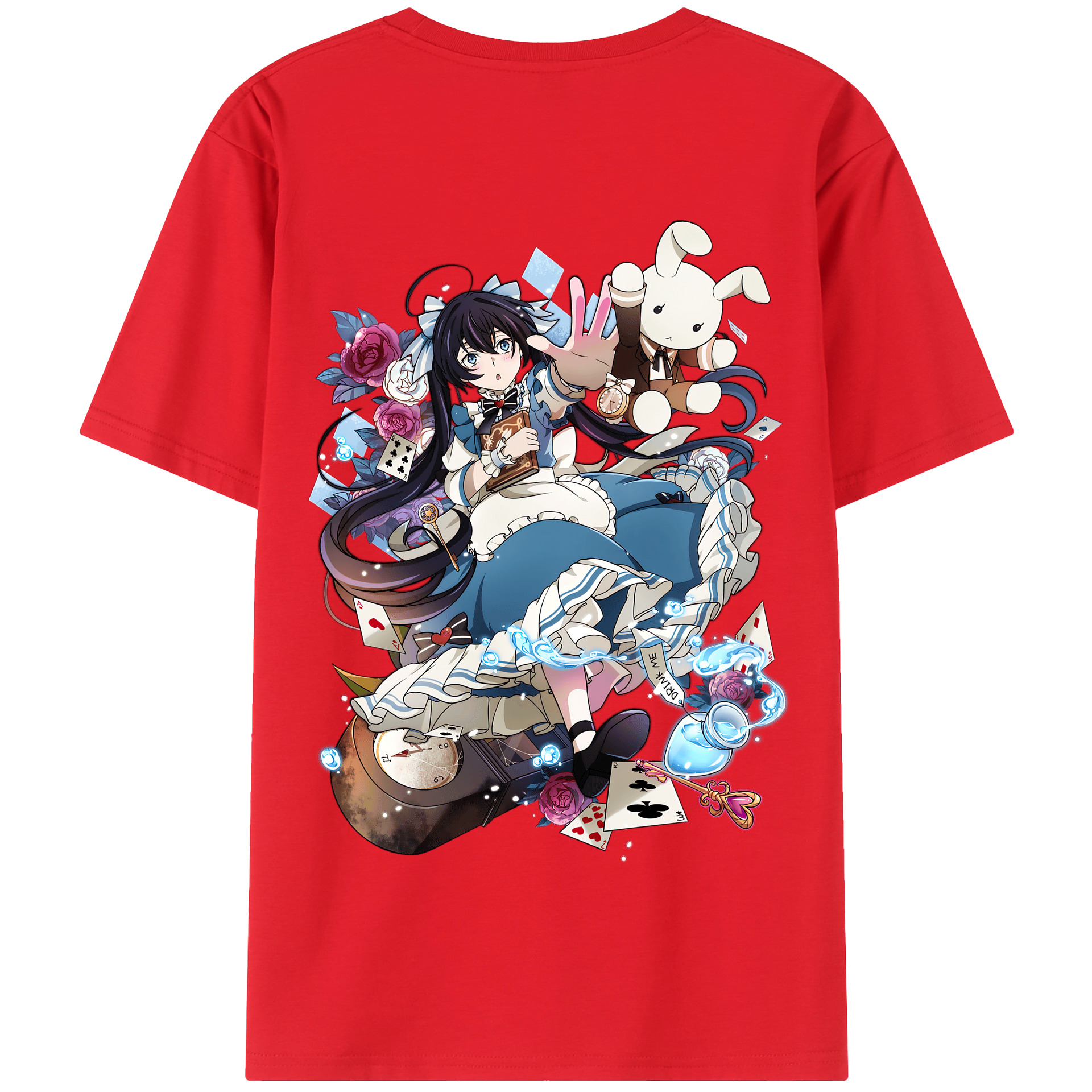 （画像用） 文豪ストレイドッグス Bungo Stray Dogs 綿100％半袖Tシャツ（背面プリント）