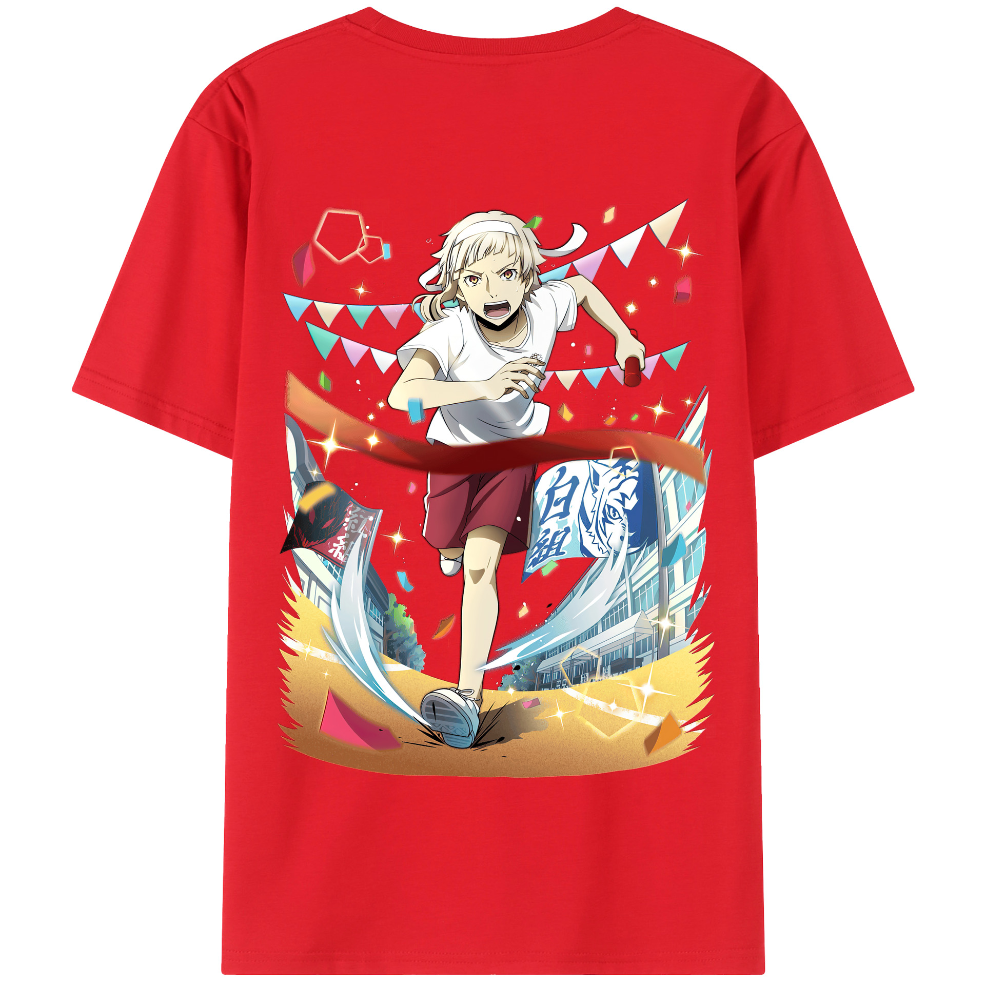 （画像用） 文豪ストレイドッグス Bungo Stray Dogs 綿100％半袖Tシャツ（背面プリント）