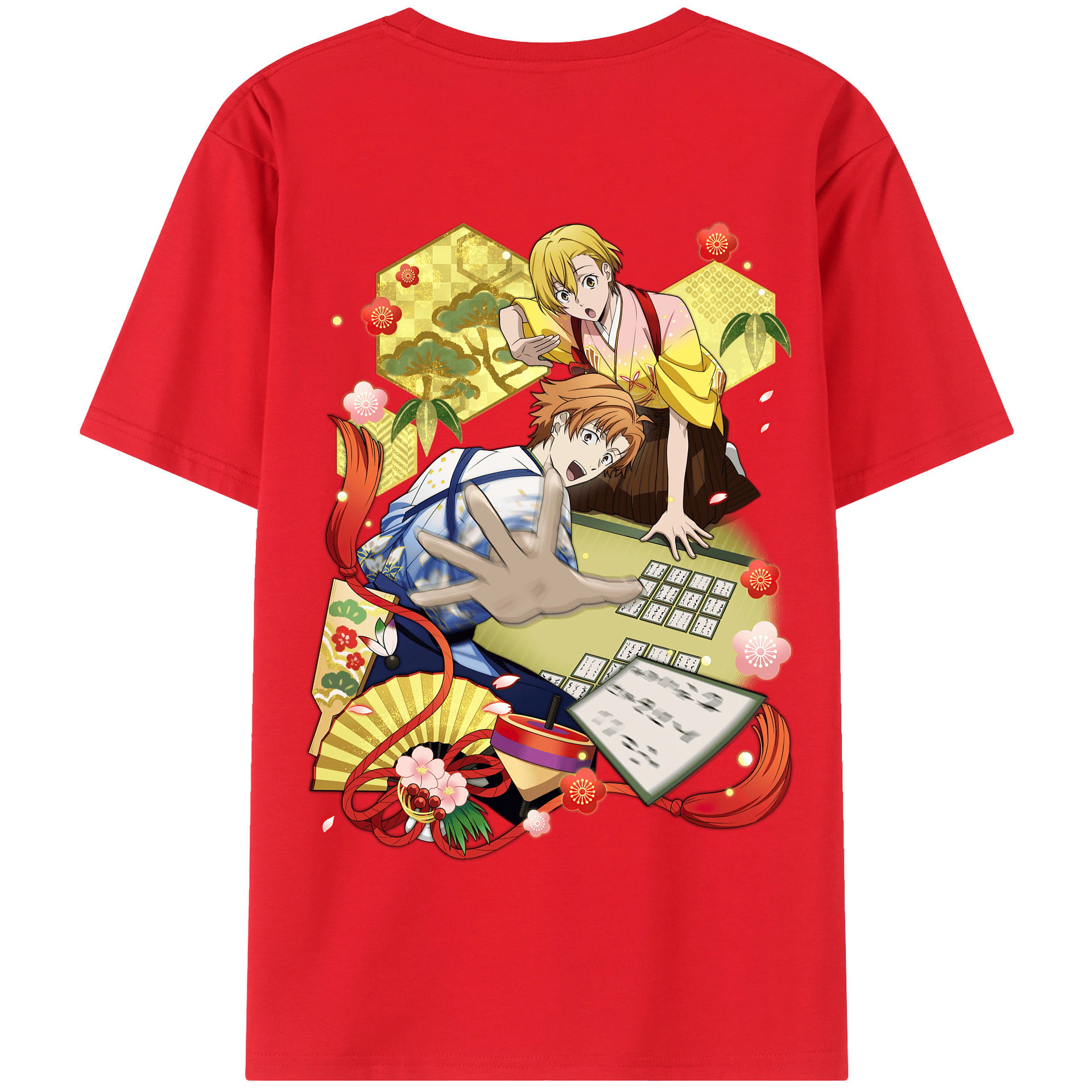 （画像用） 文豪ストレイドッグス Bungo Stray Dogs 綿100％半袖Tシャツ（背面プリント）