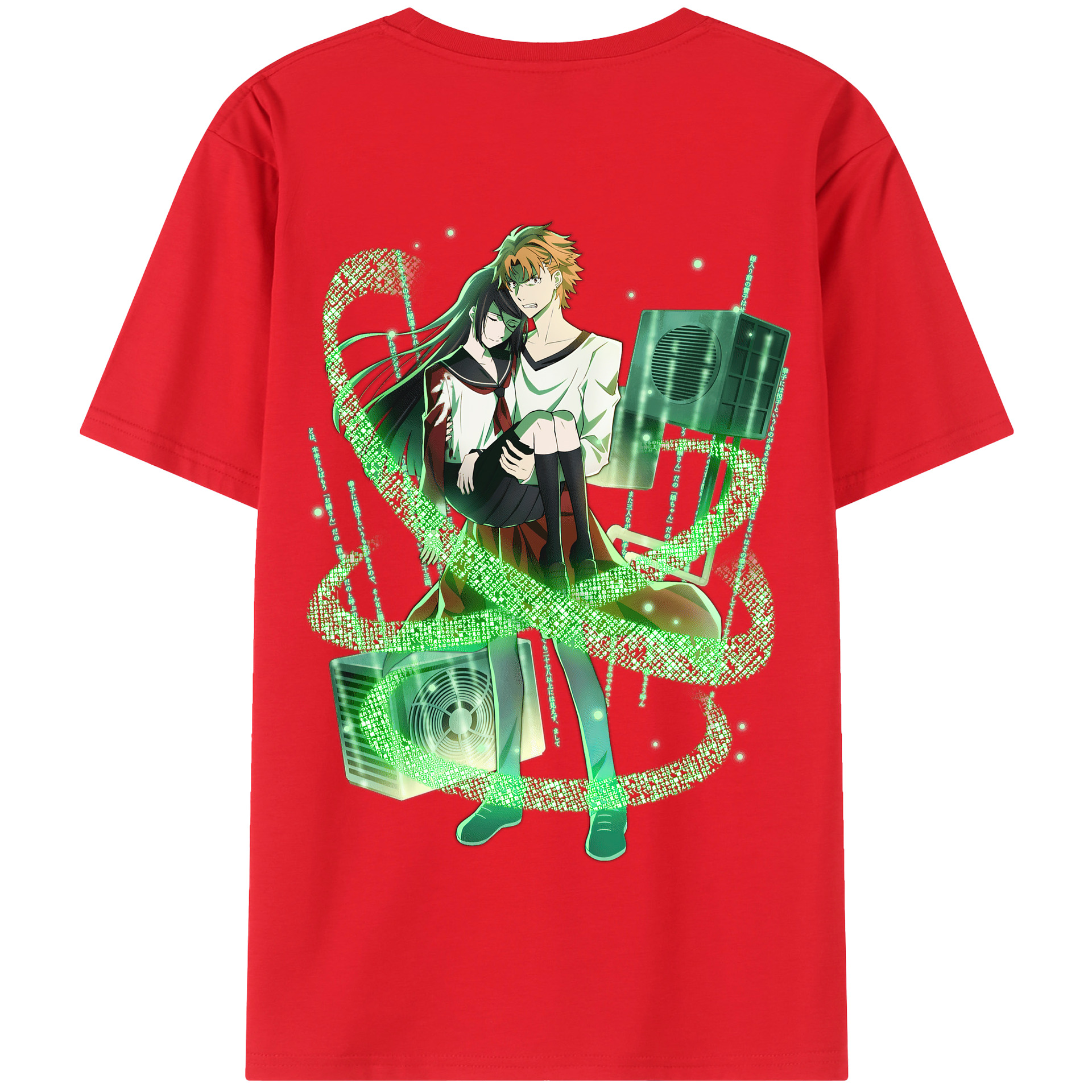 （画像用） 文豪ストレイドッグス Bungo Stray Dogs 綿100％半袖Tシャツ（背面プリント）