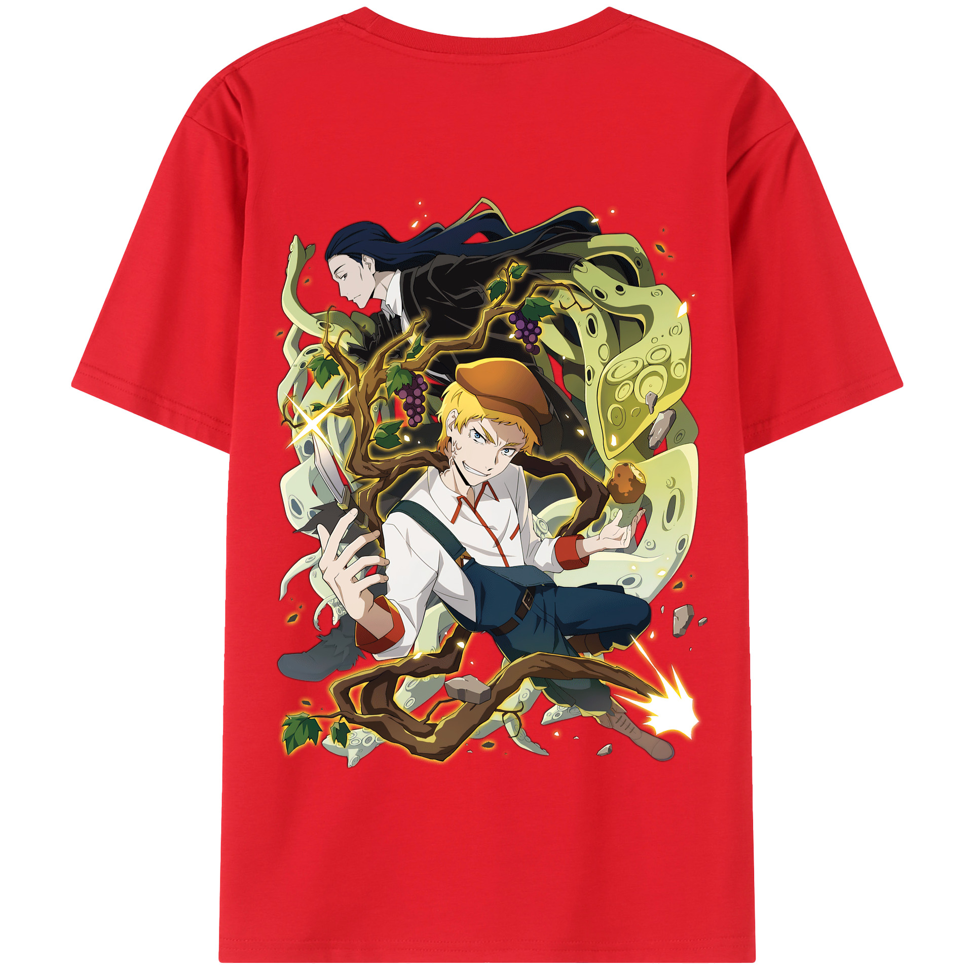 （画像用） 文豪ストレイドッグス Bungo Stray Dogs 綿100％半袖Tシャツ（背面プリント）