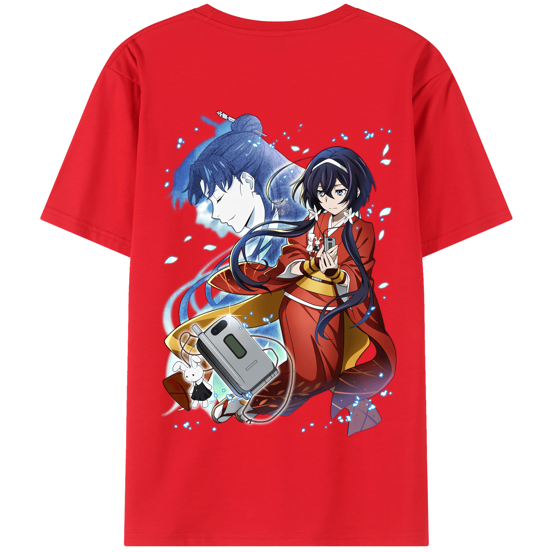 （画像用） 文豪ストレイドッグス Bungo Stray Dogs 綿100％半袖Tシャツ（背面プリント）