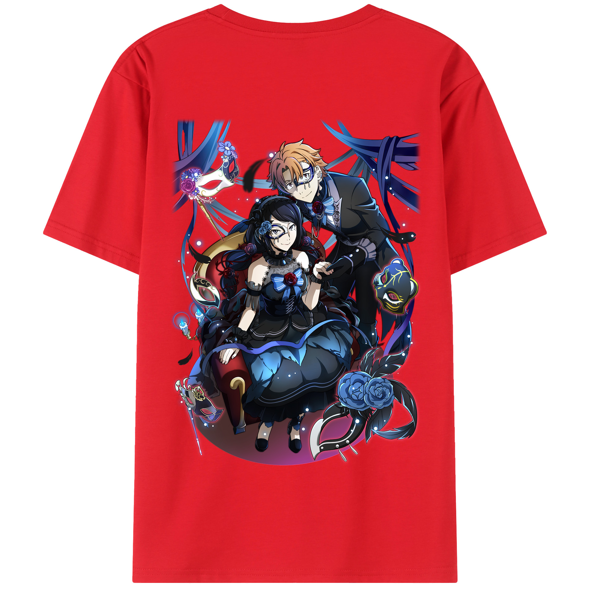 （画像用） 文豪ストレイドッグス Bungo Stray Dogs 綿100％半袖Tシャツ（背面プリント）