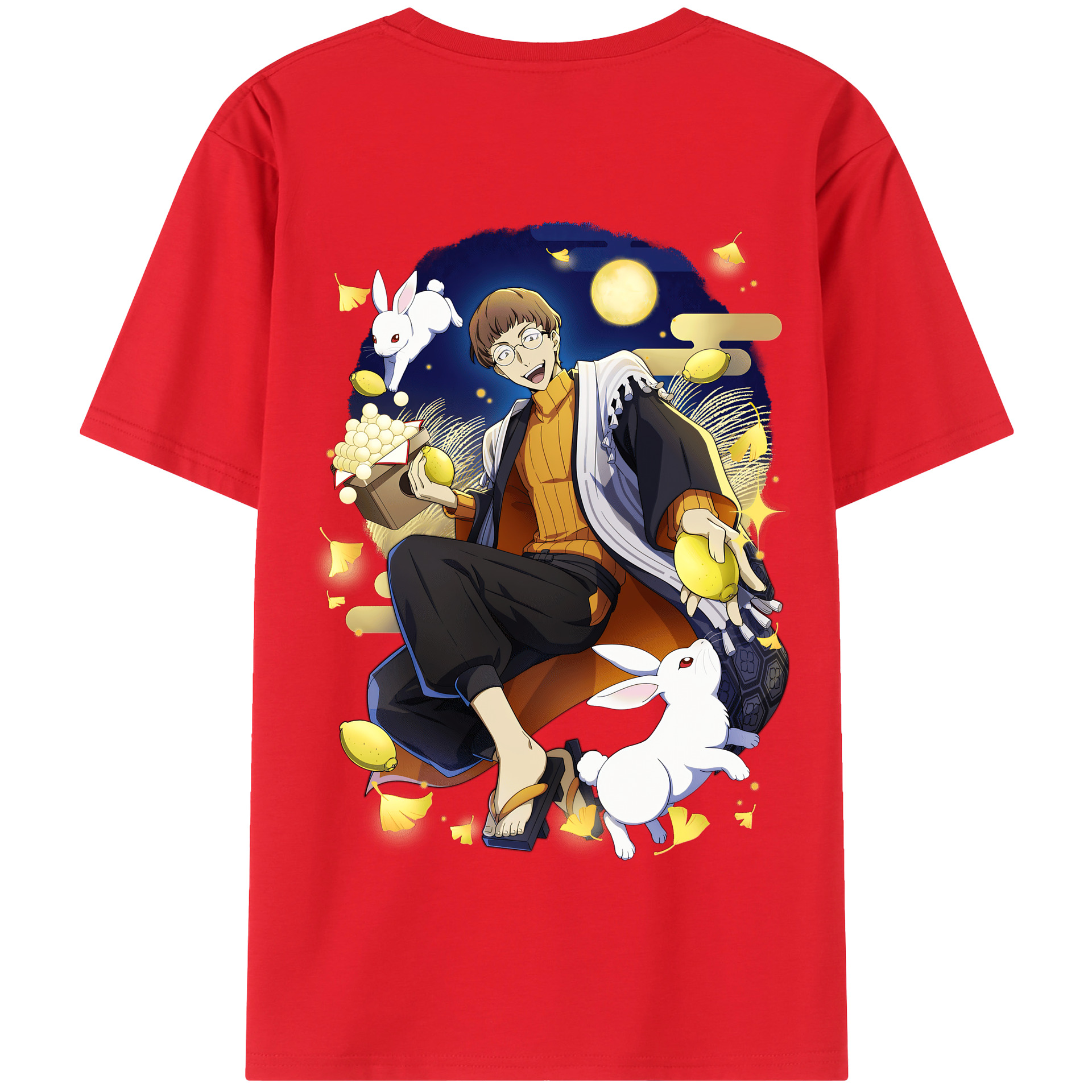 （画像用） 文豪ストレイドッグス Bungo Stray Dogs 綿100％半袖Tシャツ（背面プリント）