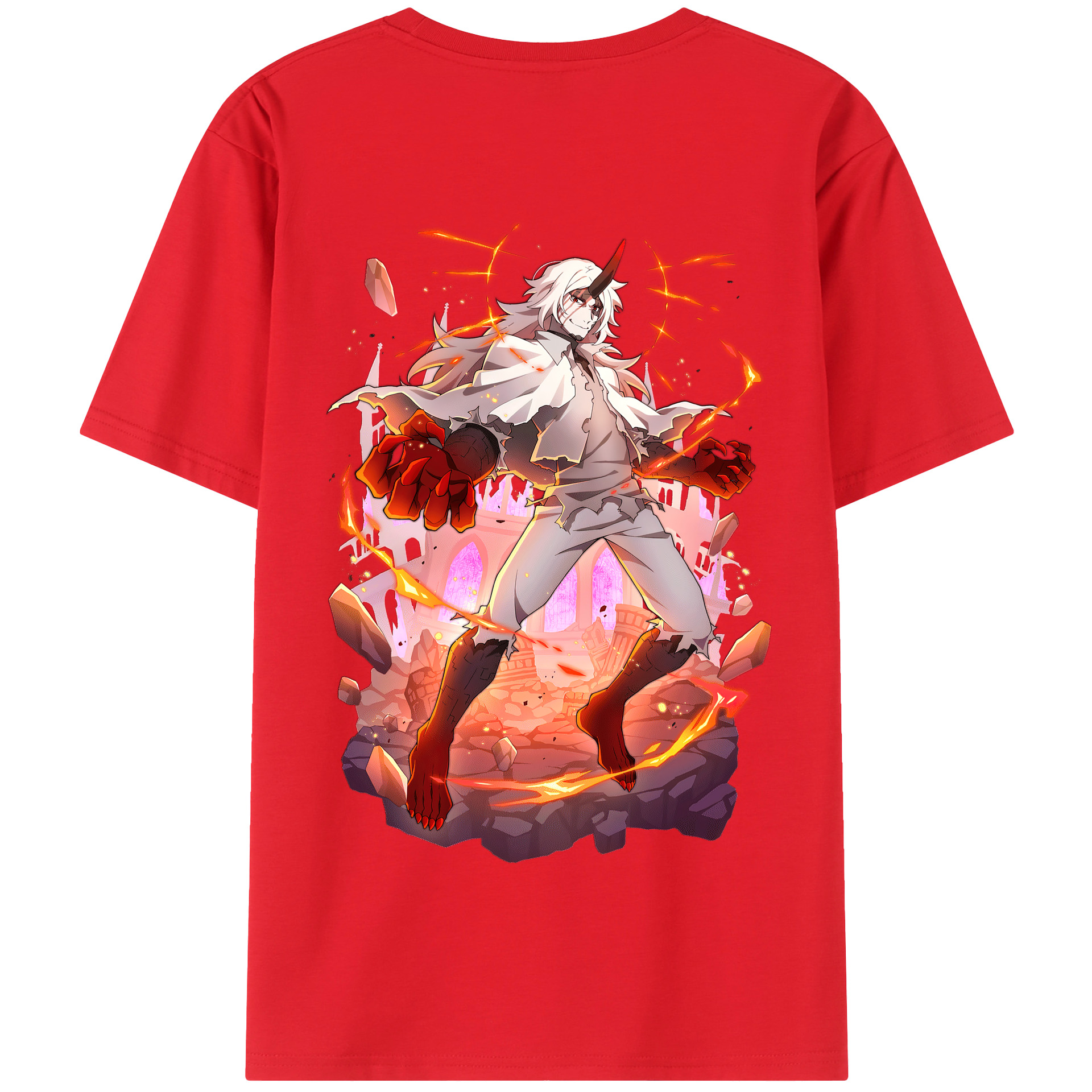 （画像用） 文豪ストレイドッグス Bungo Stray Dogs 綿100％半袖Tシャツ（背面プリント）
