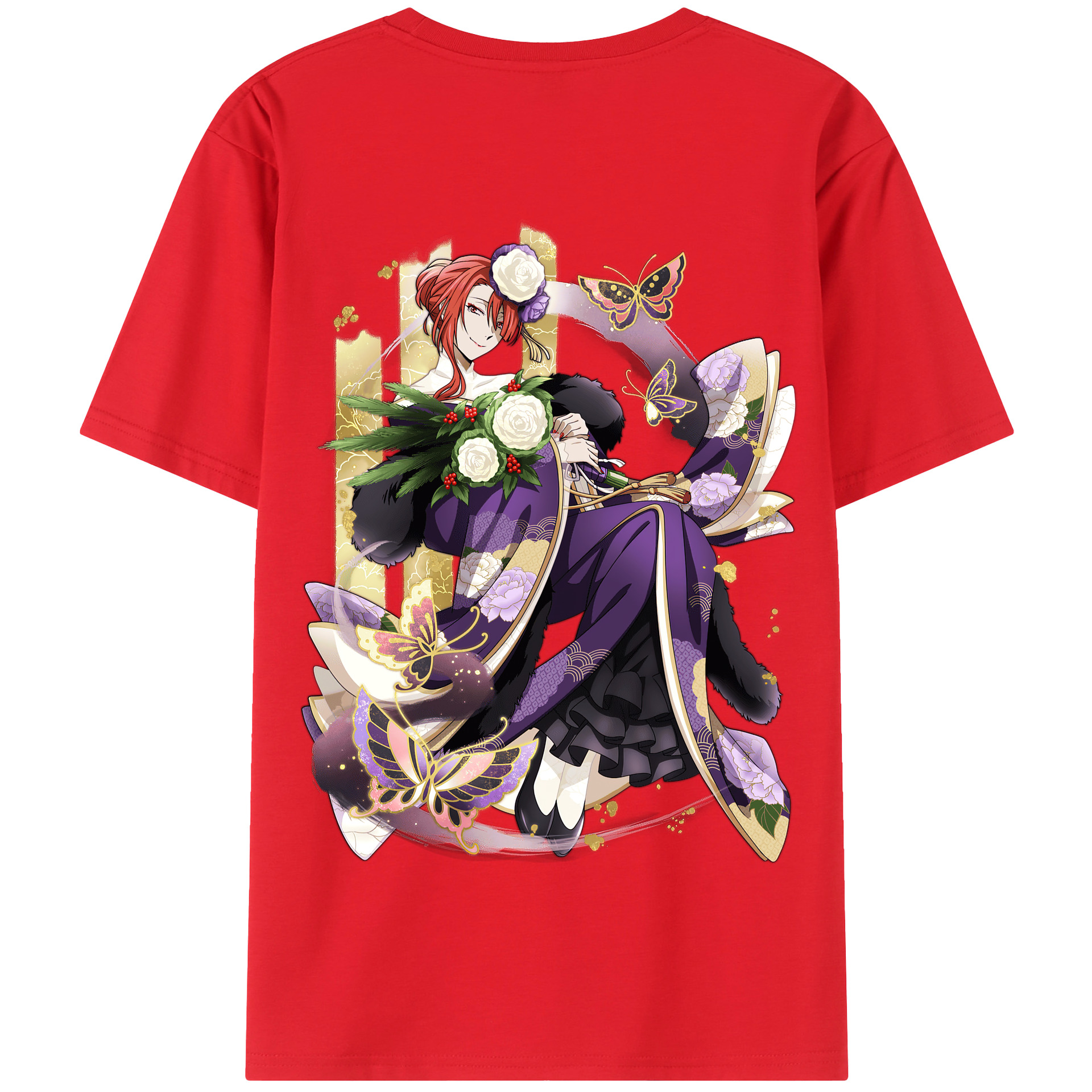 （画像用） 文豪ストレイドッグス Bungo Stray Dogs 綿100％半袖Tシャツ（背面プリント）