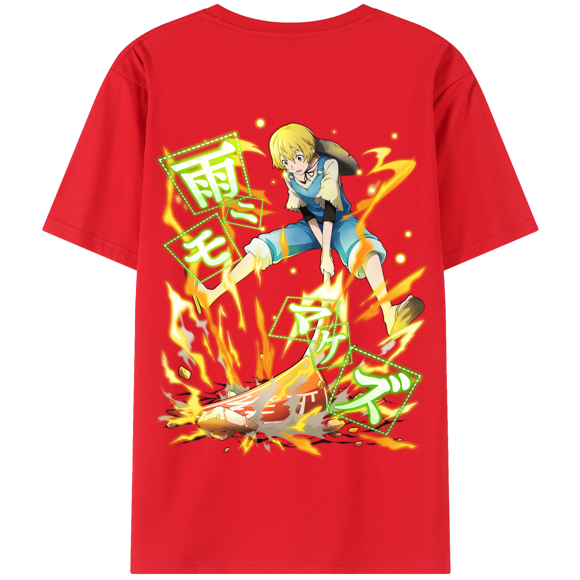 （画像用） 文豪ストレイドッグス Bungo Stray Dogs 綿100％半袖Tシャツ（背面プリント）