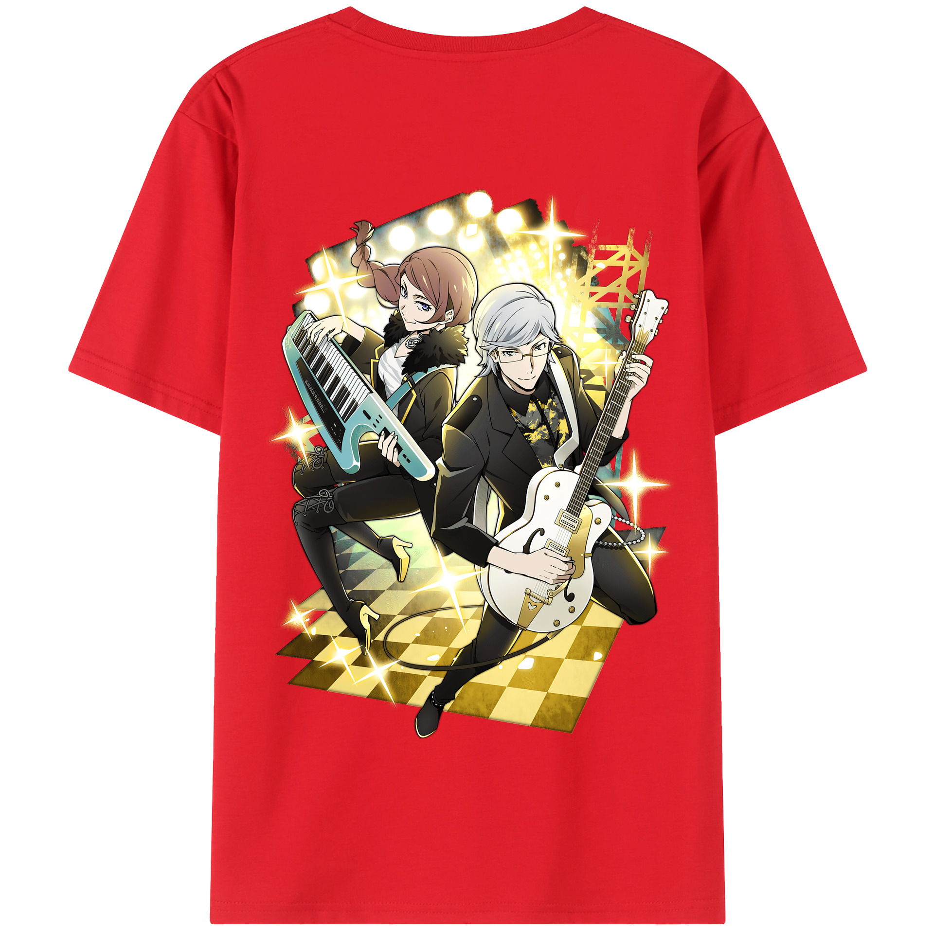 （画像用） 文豪ストレイドッグス Bungo Stray Dogs 綿100％半袖Tシャツ（背面プリント）