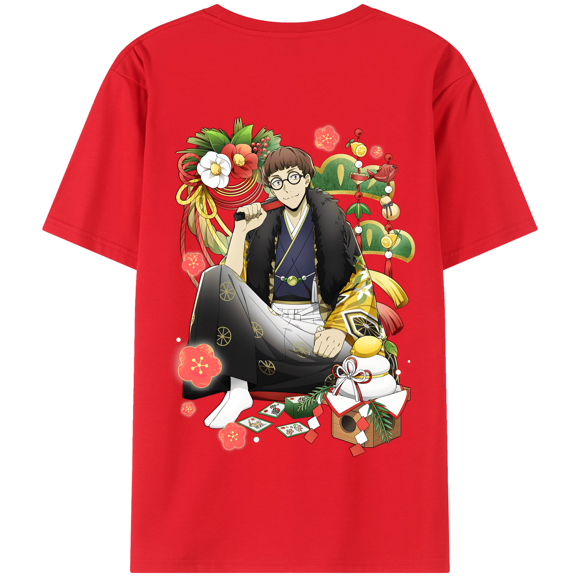 （画像用） 文豪ストレイドッグス Bungo Stray Dogs 綿100％半袖Tシャツ（背面プリント）