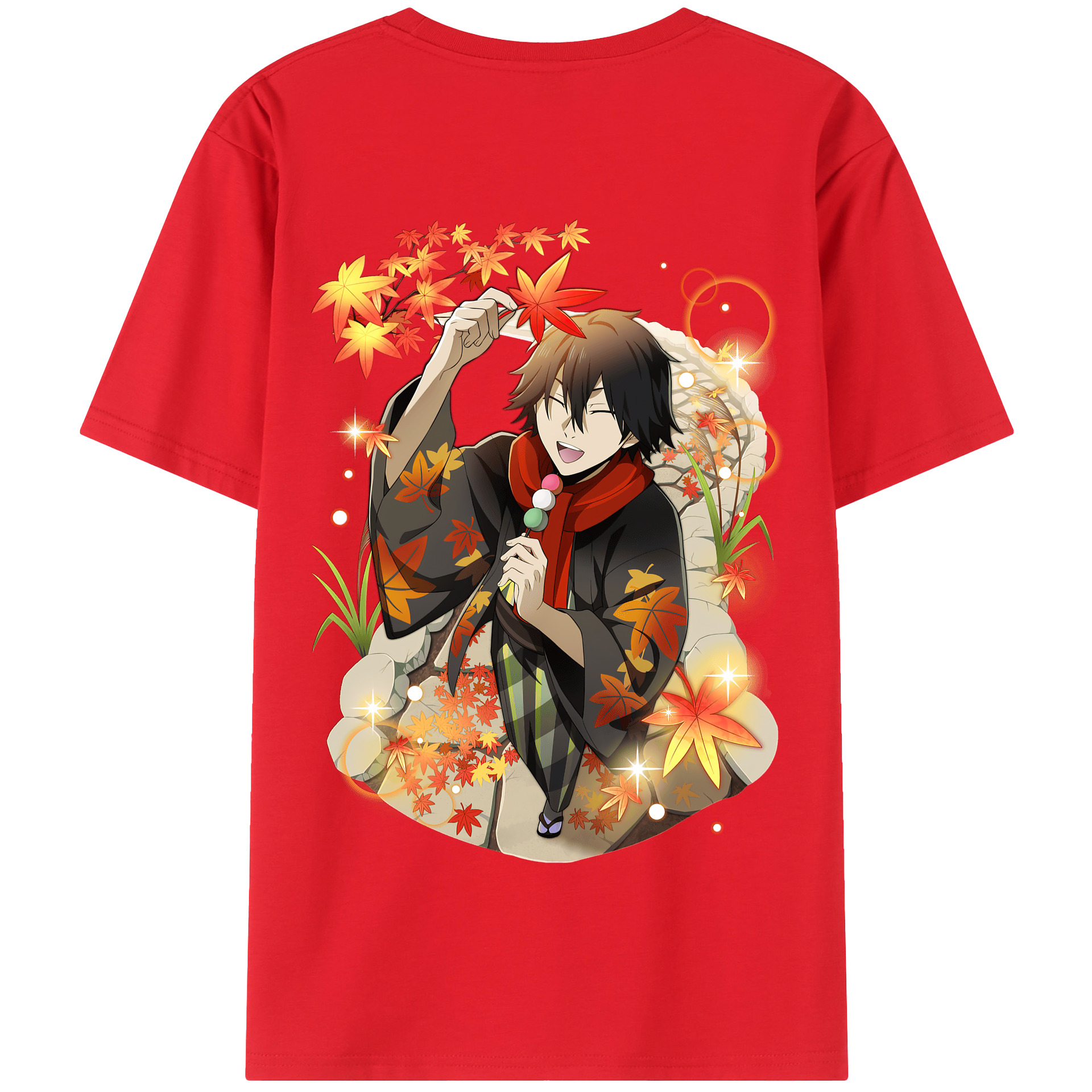 （画像用） 文豪ストレイドッグス Bungo Stray Dogs 綿100％半袖Tシャツ（背面プリント）