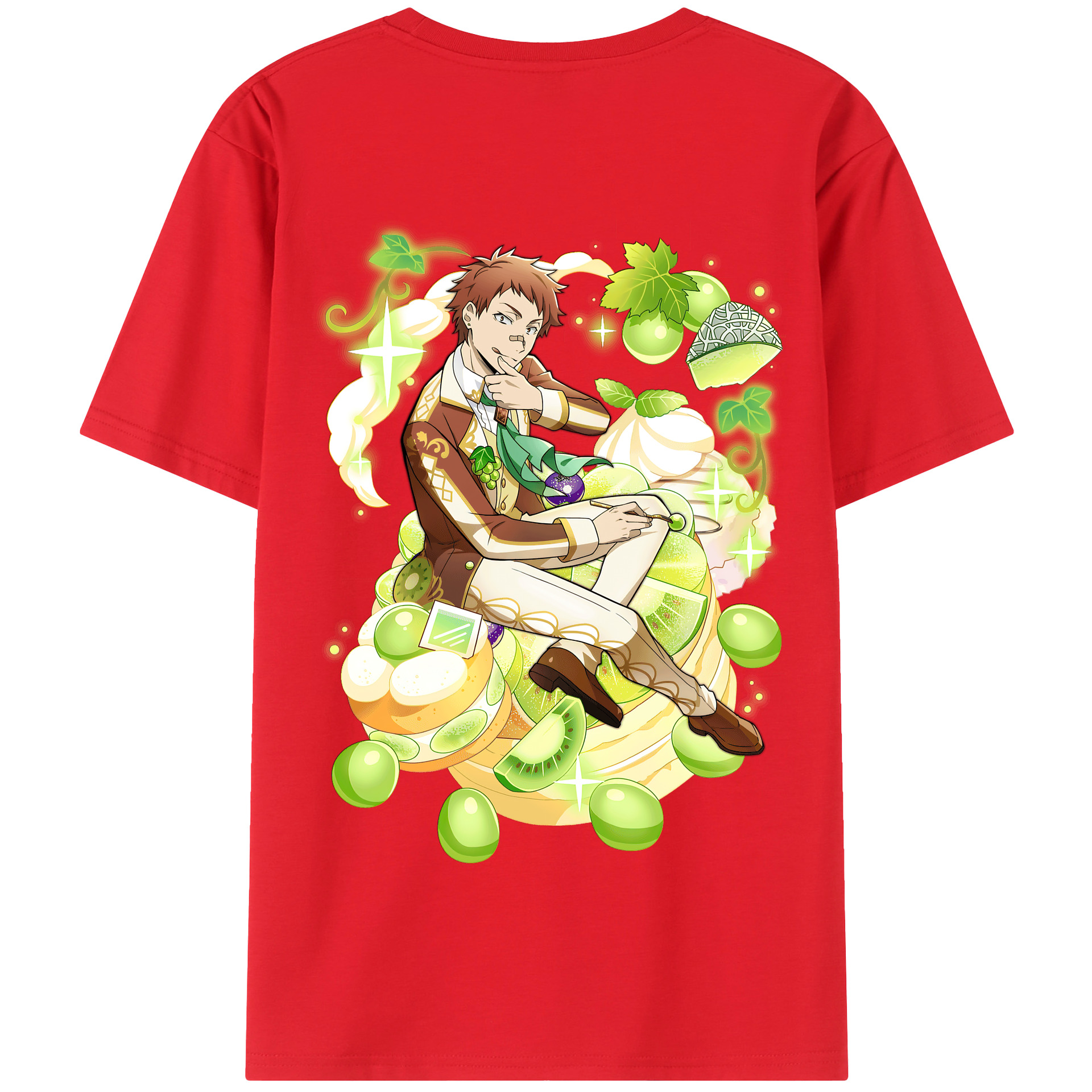 （画像用） 文豪ストレイドッグス Bungo Stray Dogs 綿100％半袖Tシャツ（背面プリント）