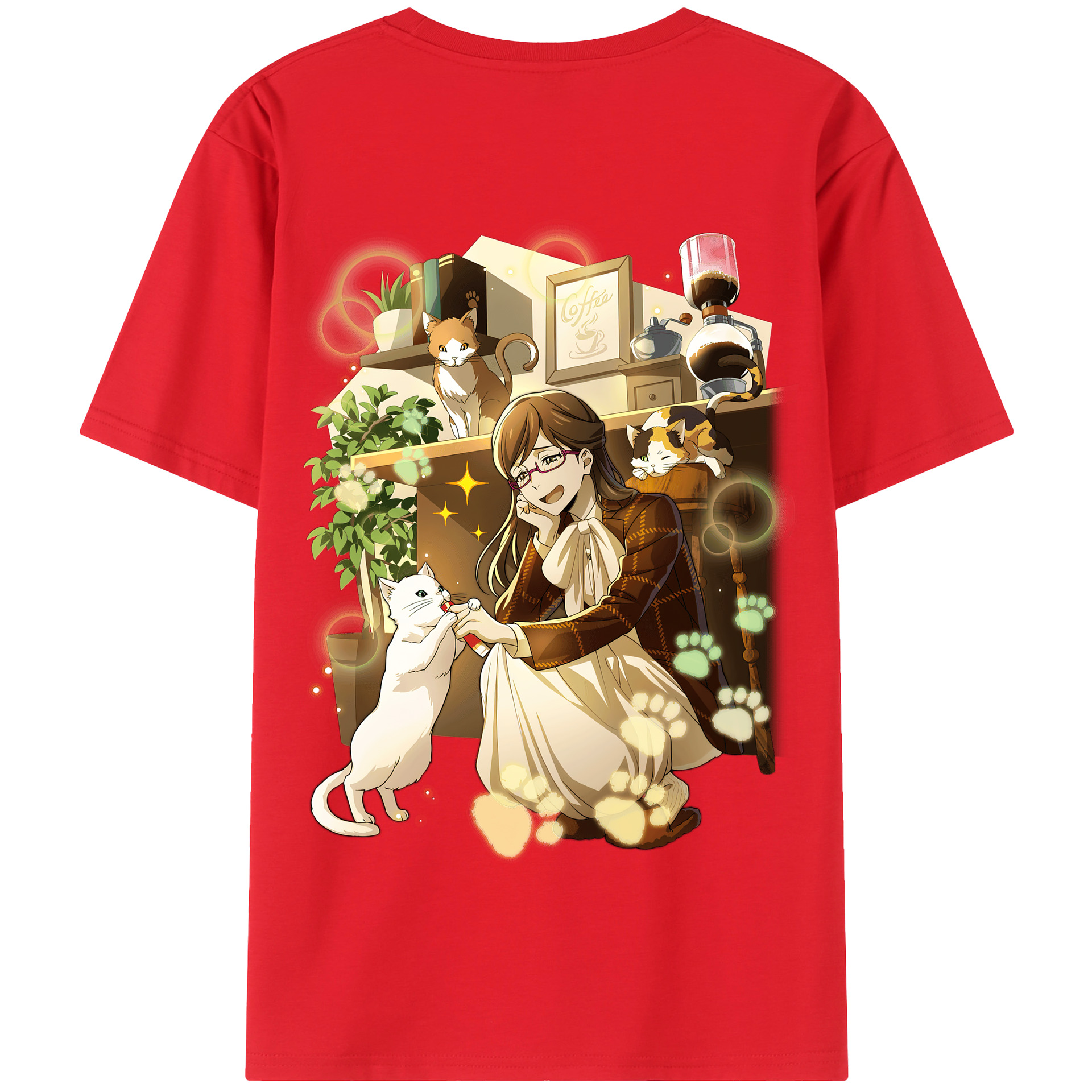 （画像用） 文豪ストレイドッグス Bungo Stray Dogs 綿100％半袖Tシャツ（背面プリント）