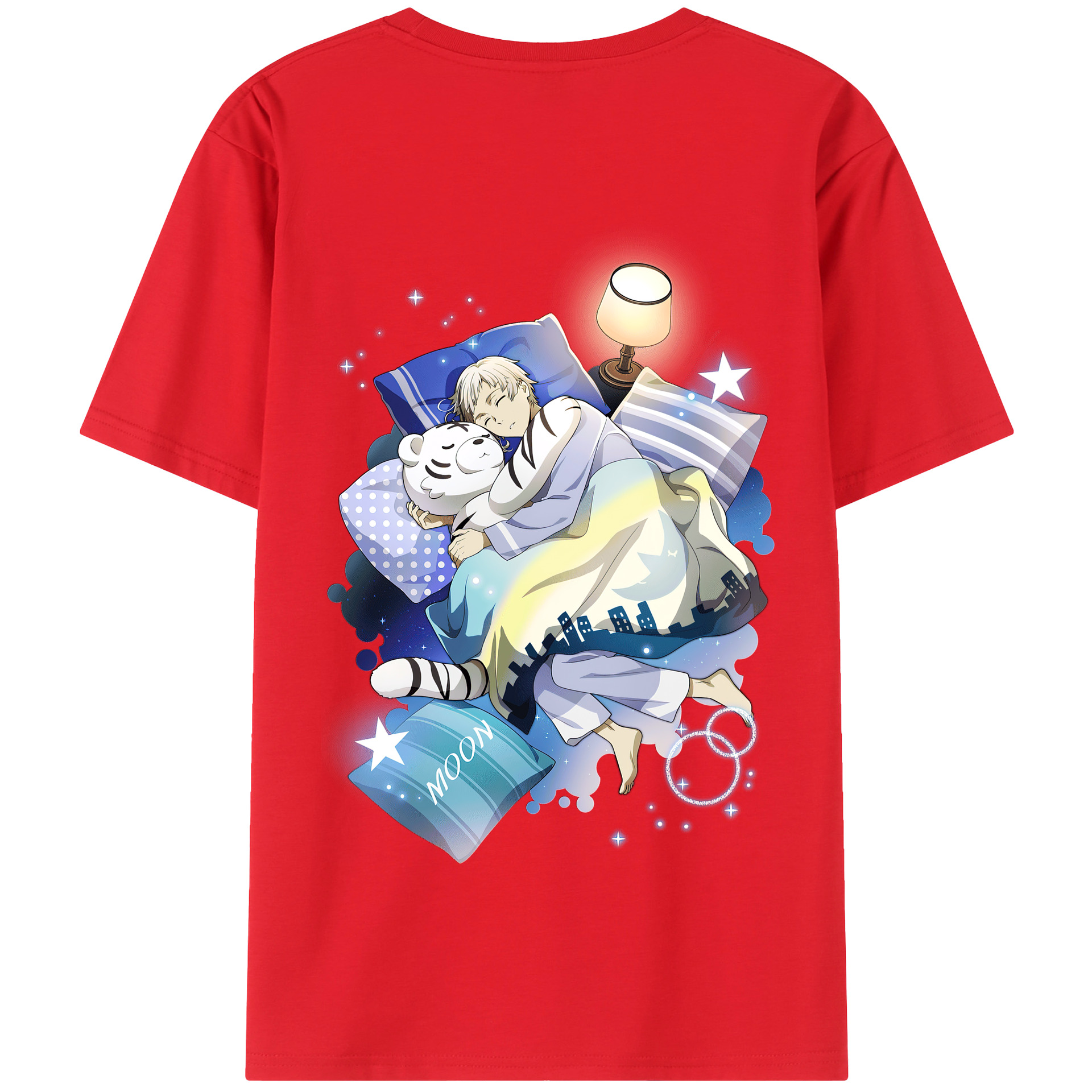 （画像用） 文豪ストレイドッグス Bungo Stray Dogs 綿100％半袖Tシャツ（背面プリント）
