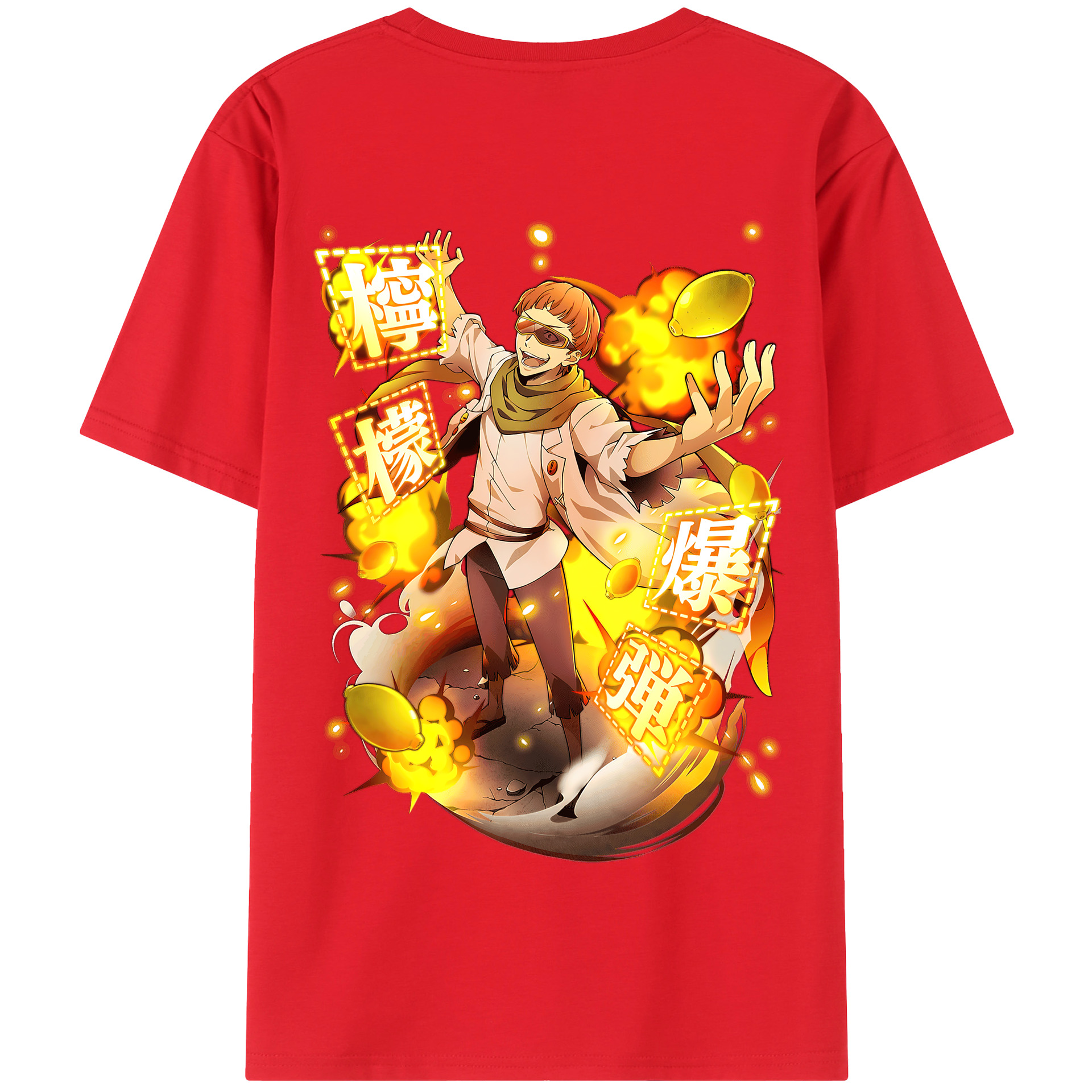 （画像用） 文豪ストレイドッグス Bungo Stray Dogs 綿100％半袖Tシャツ（背面プリント）