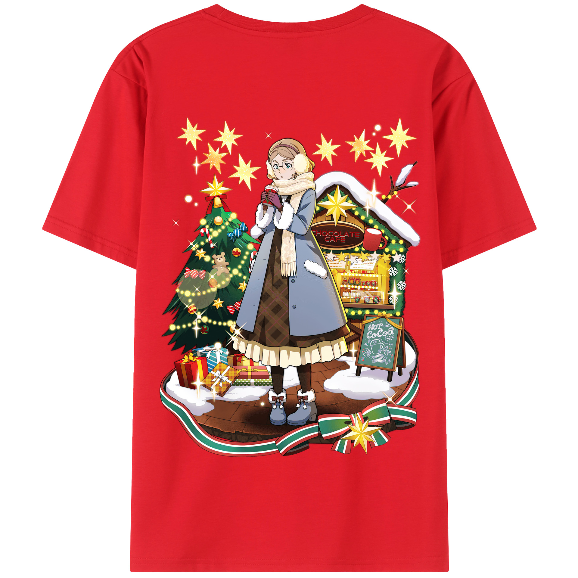 （画像用） 文豪ストレイドッグス Bungo Stray Dogs 綿100％半袖Tシャツ（背面プリント）