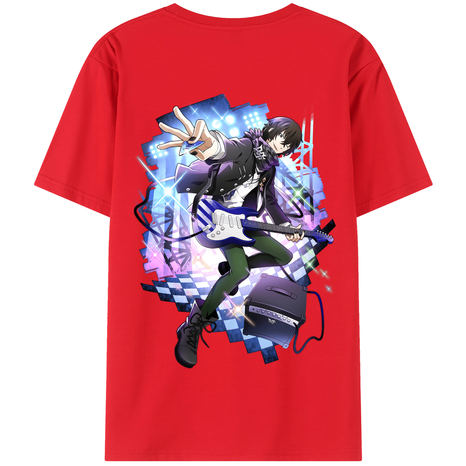 （画像用） 文豪ストレイドッグス Bungo Stray Dogs 綿100％半袖Tシャツ（背面プリント）
