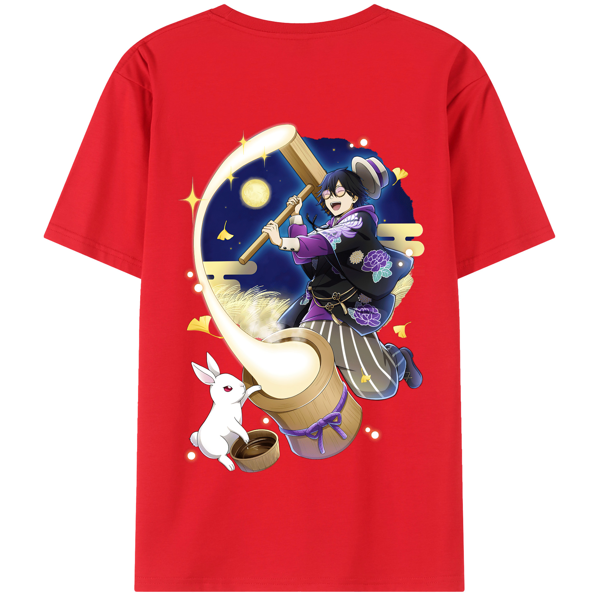 （画像用） 文豪ストレイドッグス Bungo Stray Dogs 綿100％半袖Tシャツ（背面プリント）