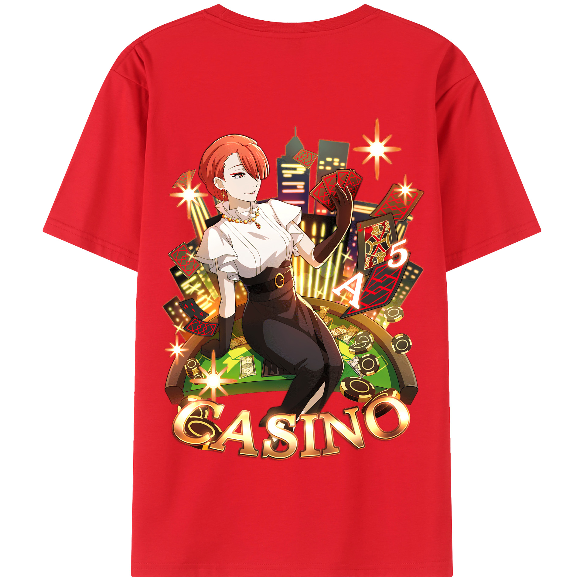 （画像用） 文豪ストレイドッグス Bungo Stray Dogs 綿100％半袖Tシャツ（背面プリント）