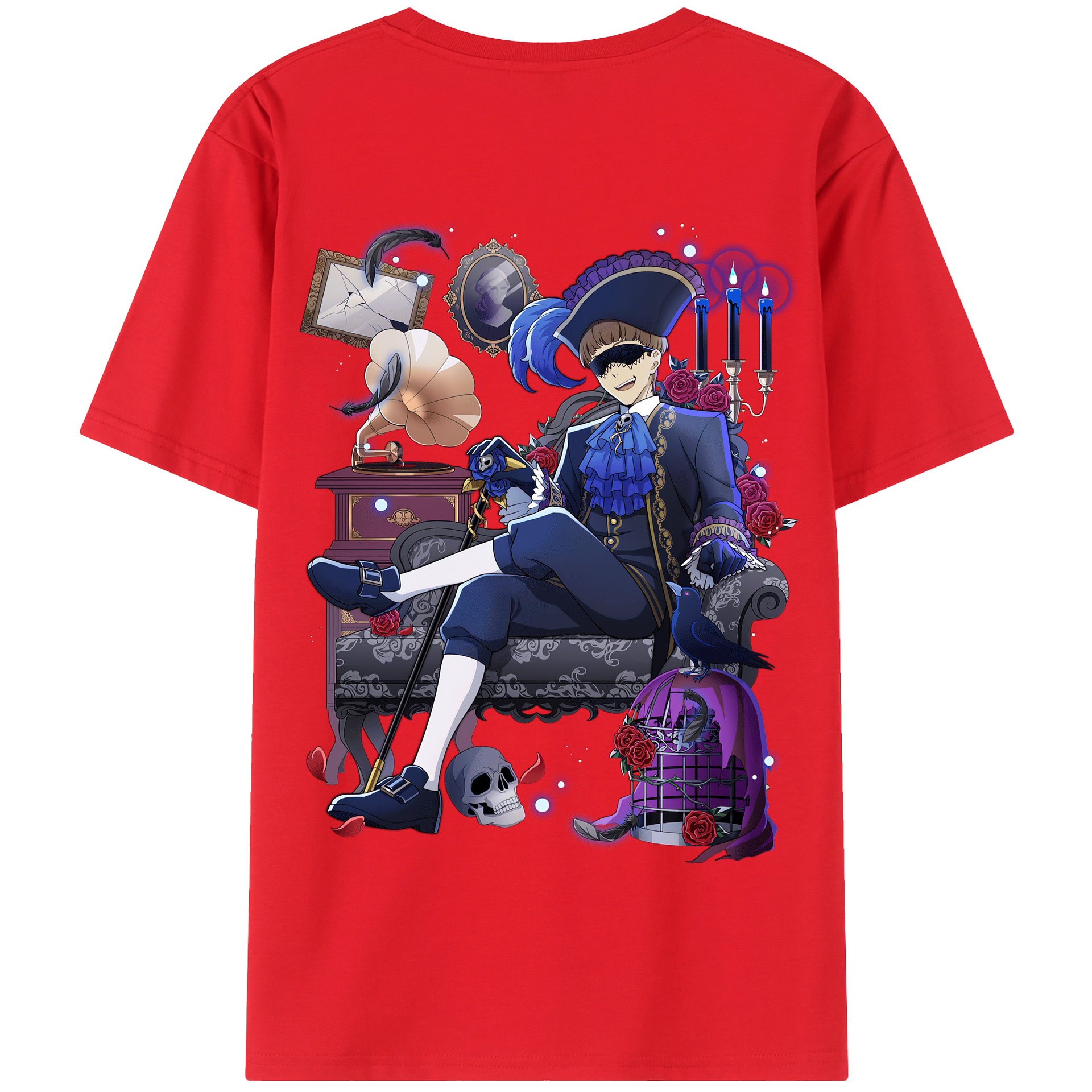 （画像用） 文豪ストレイドッグス Bungo Stray Dogs 綿100％半袖Tシャツ（背面プリント）