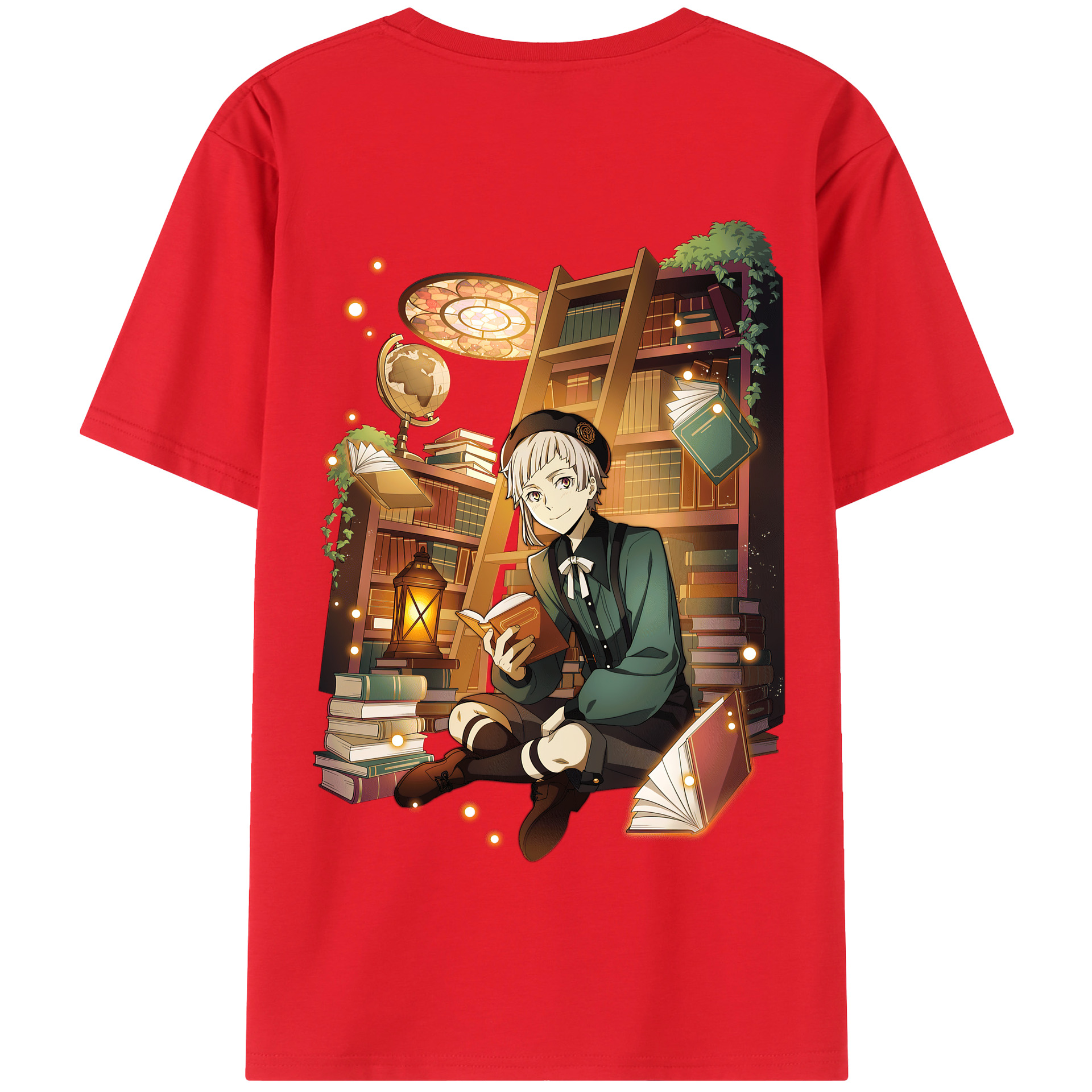 （画像用） 文豪ストレイドッグス Bungo Stray Dogs 綿100％半袖Tシャツ（背面プリント）