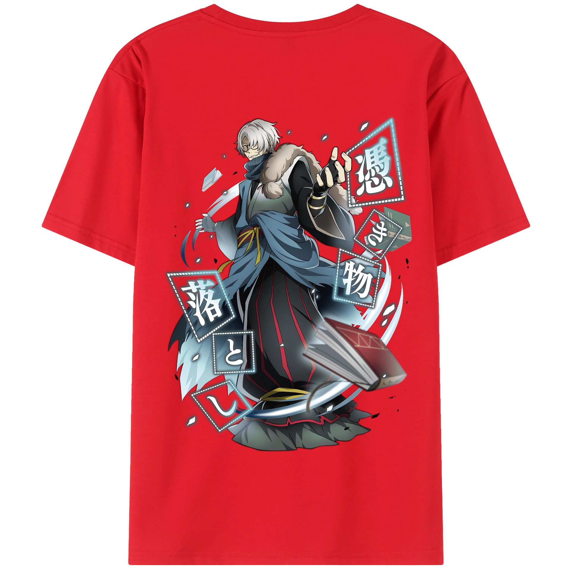 （画像用） 文豪ストレイドッグス Bungo Stray Dogs 綿100％半袖Tシャツ（背面プリント）