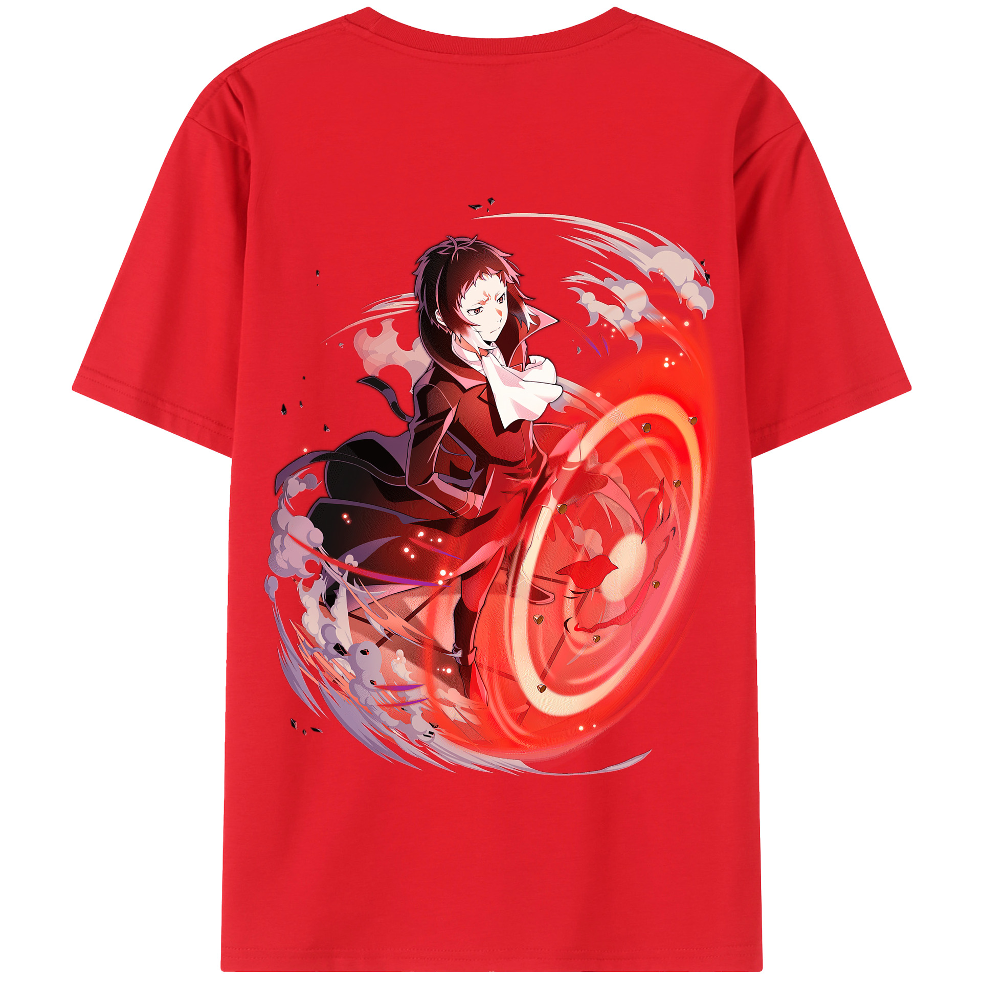 （画像用） 文豪ストレイドッグス Bungo Stray Dogs 綿100％半袖Tシャツ（背面プリント）