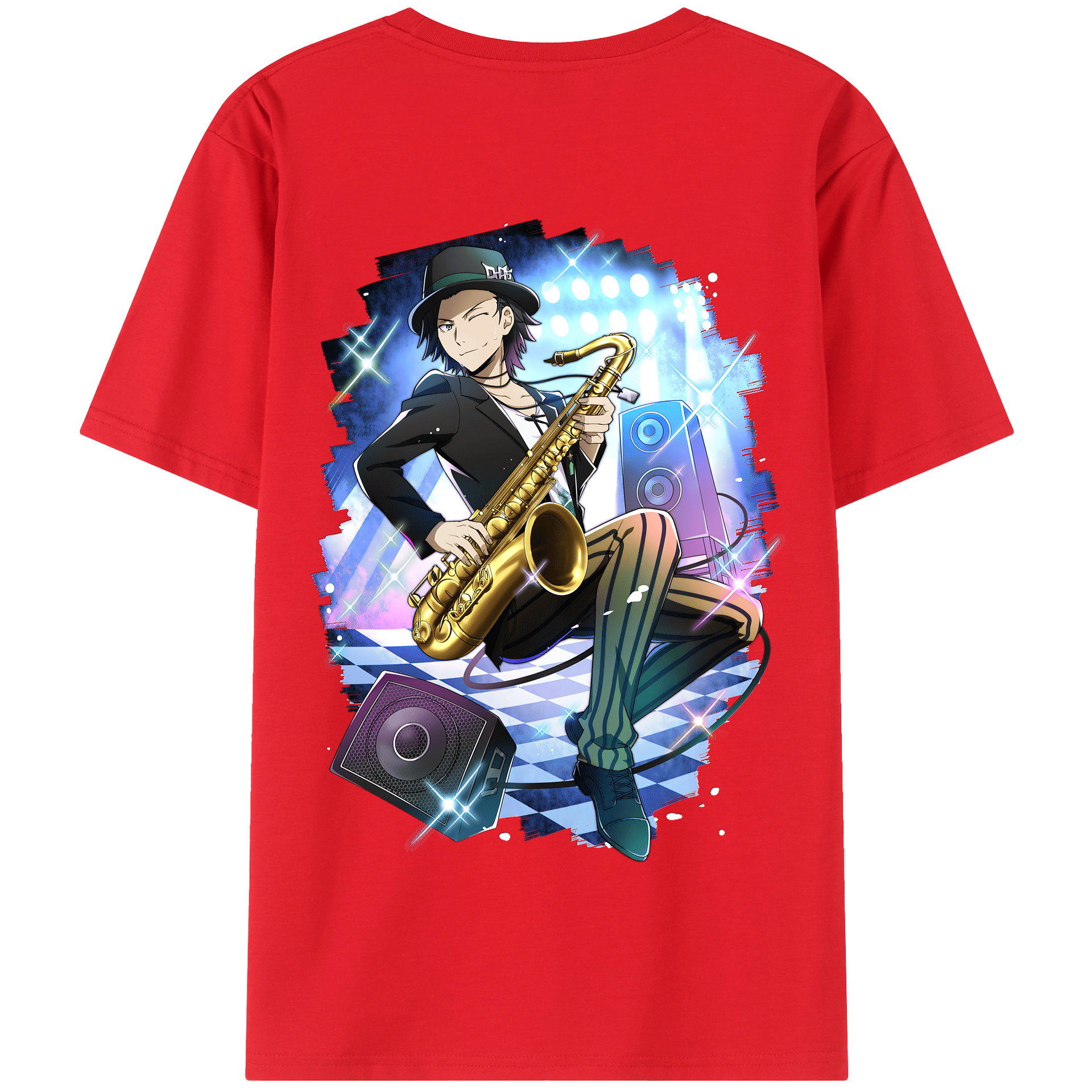 （画像用） 文豪ストレイドッグス Bungo Stray Dogs 綿100％半袖Tシャツ（背面プリント）