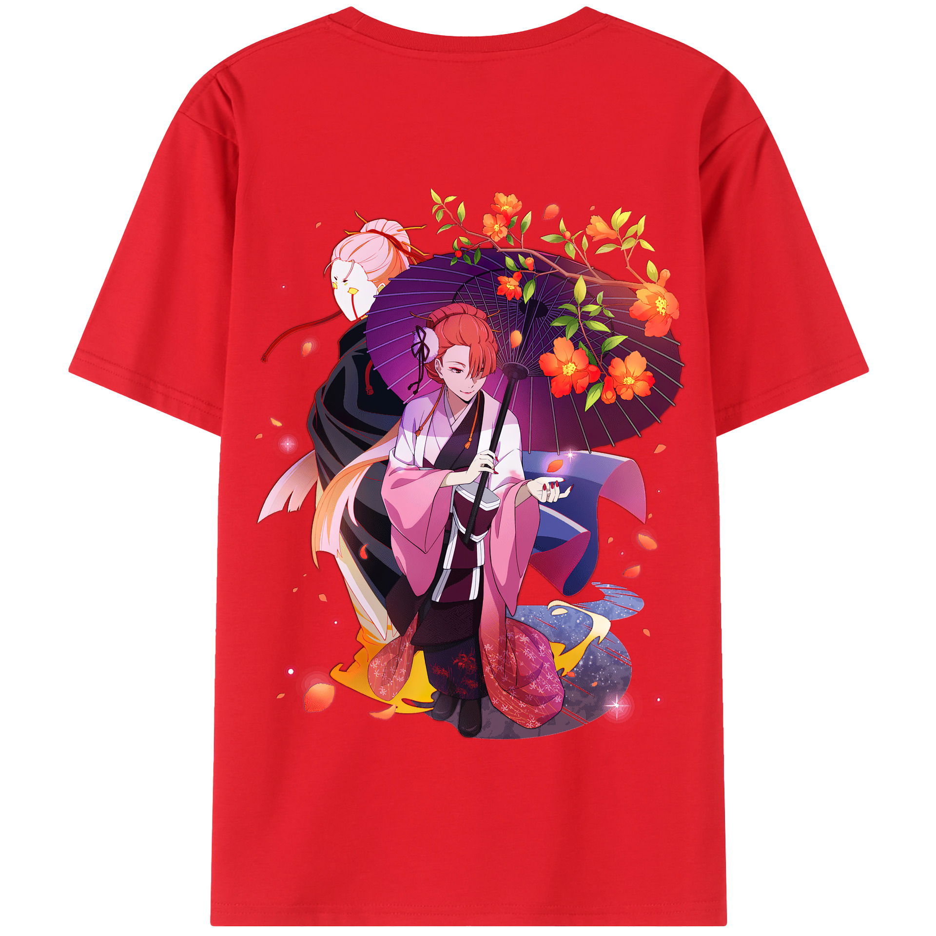 （画像用） 文豪ストレイドッグス Bungo Stray Dogs 綿100％半袖Tシャツ（背面プリント）