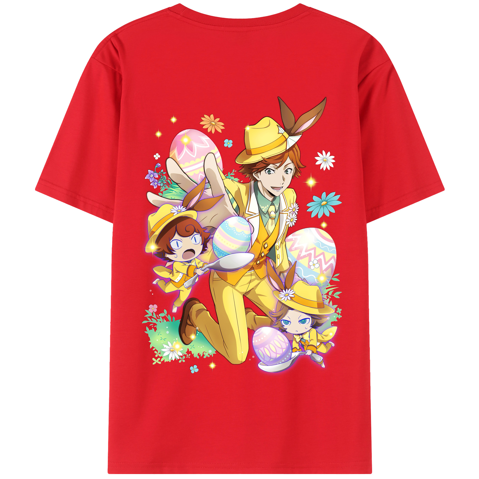 （画像用） 文豪ストレイドッグス Bungo Stray Dogs 綿100％半袖Tシャツ（背面プリント）