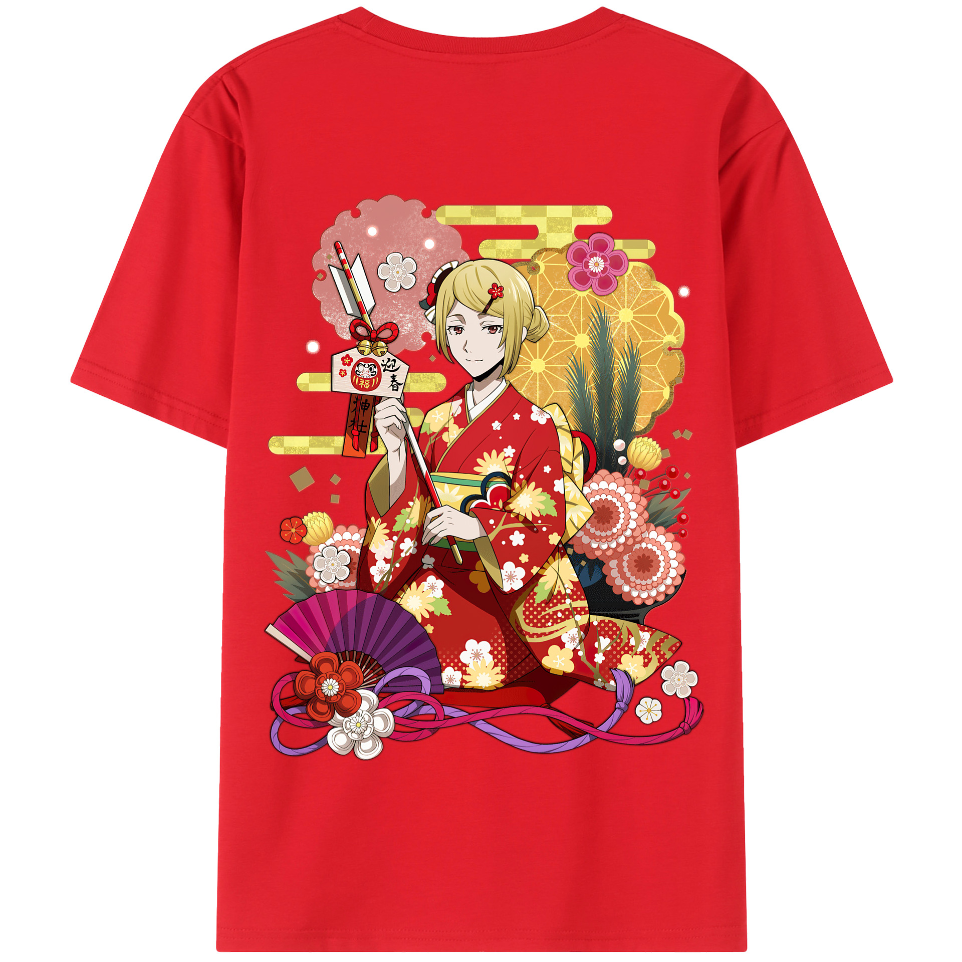 （画像用） 文豪ストレイドッグス Bungo Stray Dogs 綿100％半袖Tシャツ（背面プリント）