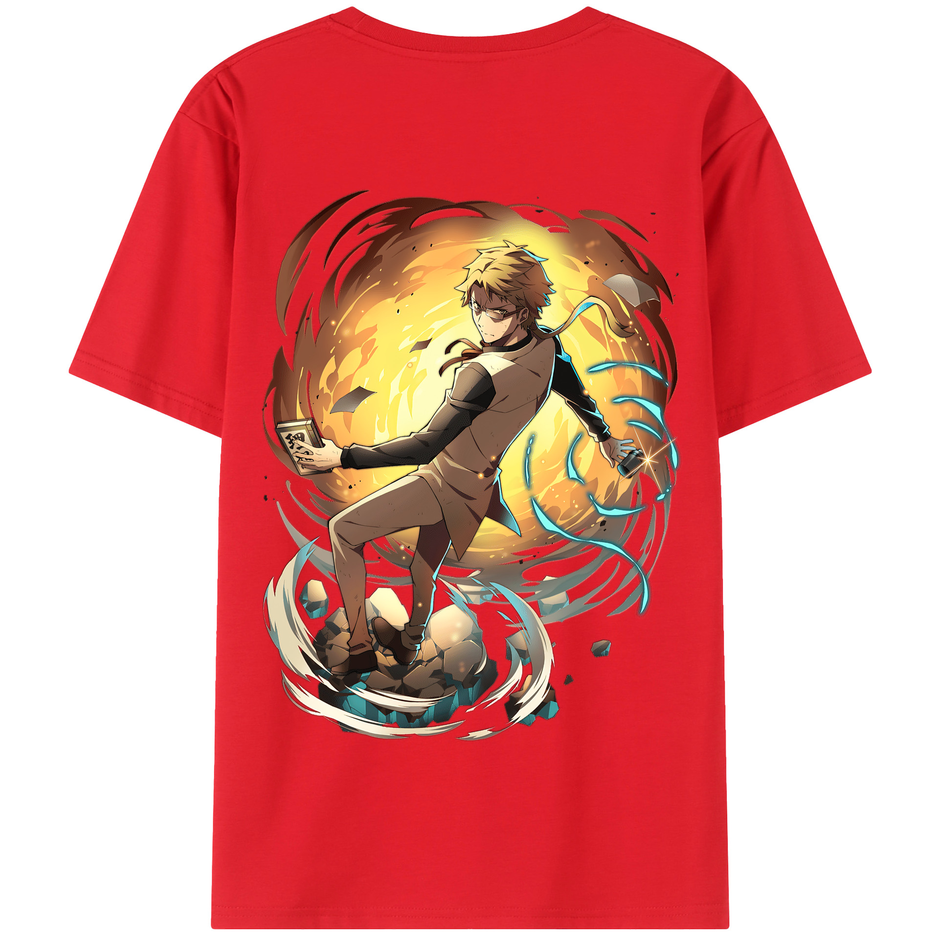 （画像用） 文豪ストレイドッグス Bungo Stray Dogs 綿100％半袖Tシャツ（背面プリント）
