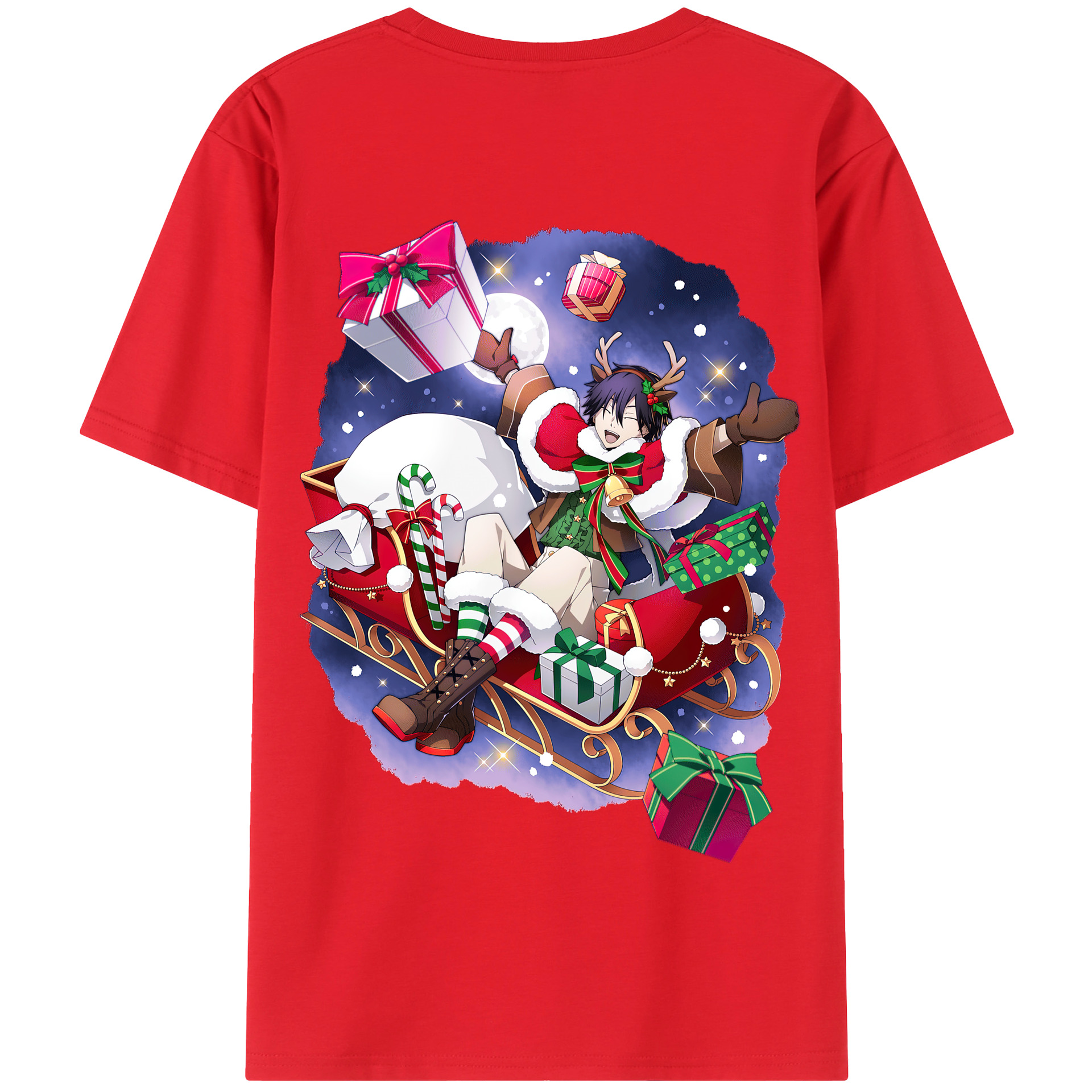 （画像用） 文豪ストレイドッグス Bungo Stray Dogs 綿100％半袖Tシャツ（背面プリント）