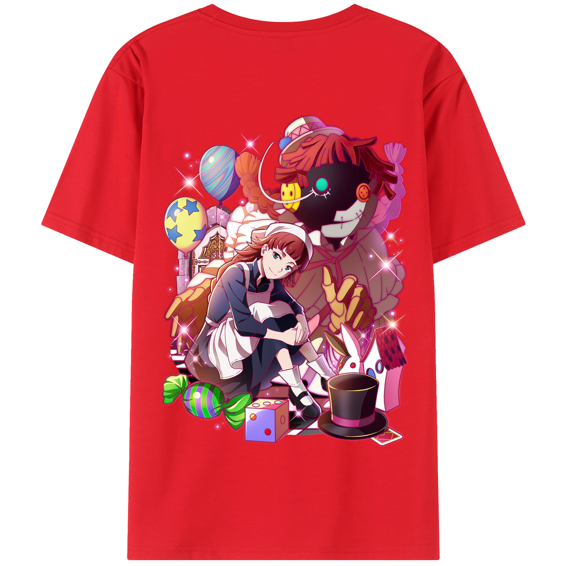 （画像用） 文豪ストレイドッグス Bungo Stray Dogs 綿100％半袖Tシャツ（背面プリント）