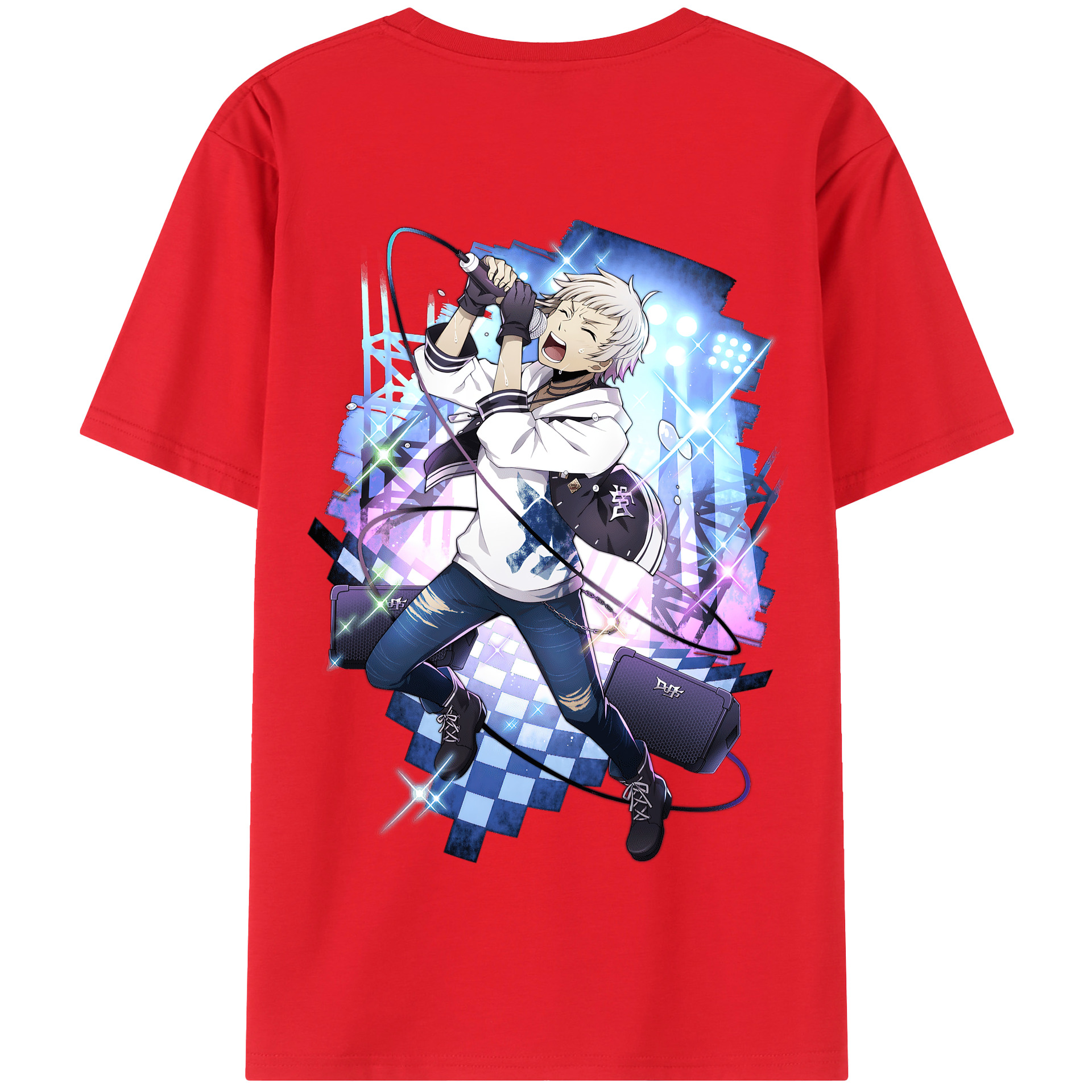 （画像用） 文豪ストレイドッグス Bungo Stray Dogs 綿100％半袖Tシャツ（背面プリント）