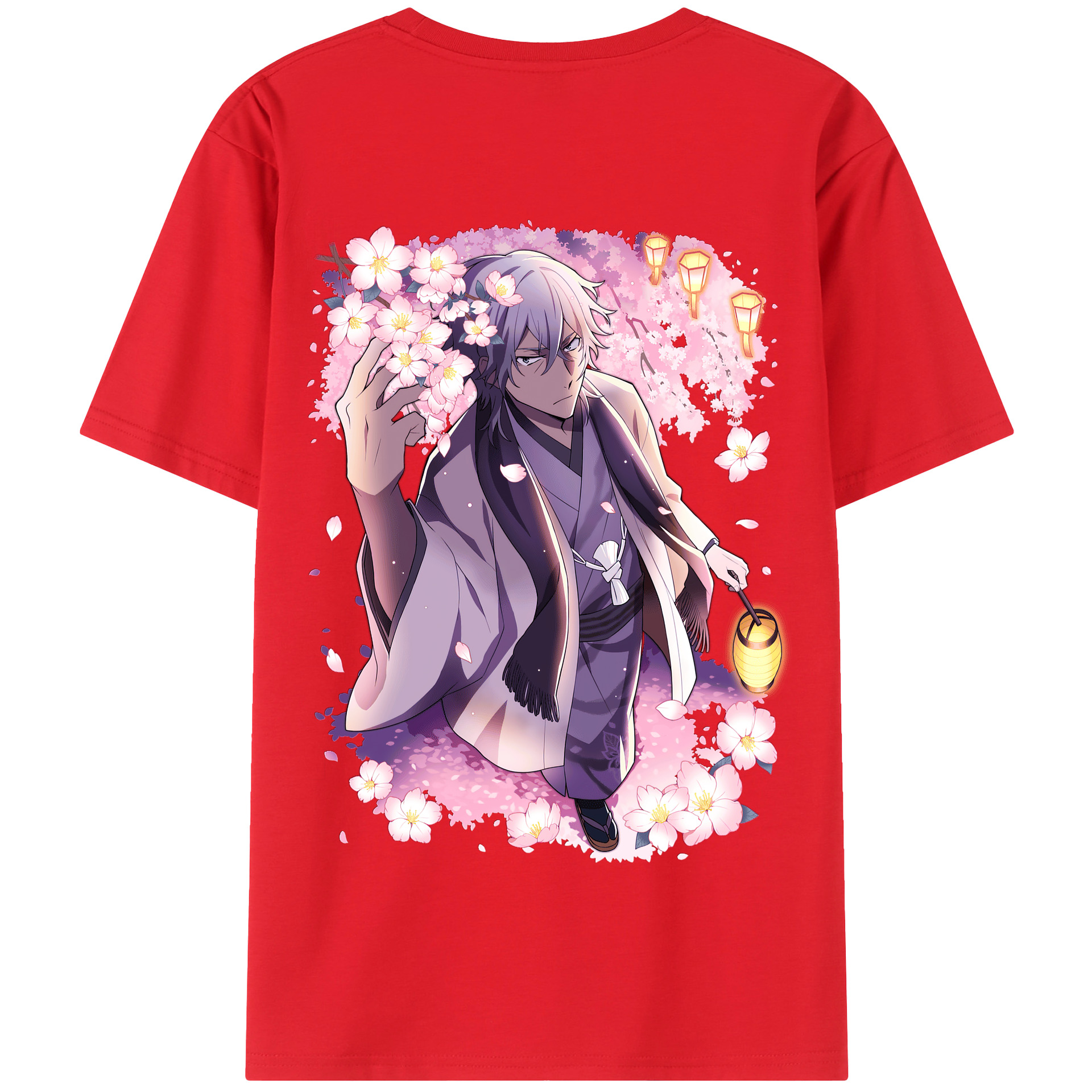 （画像用） 文豪ストレイドッグス Bungo Stray Dogs 綿100％半袖Tシャツ（背面プリント）