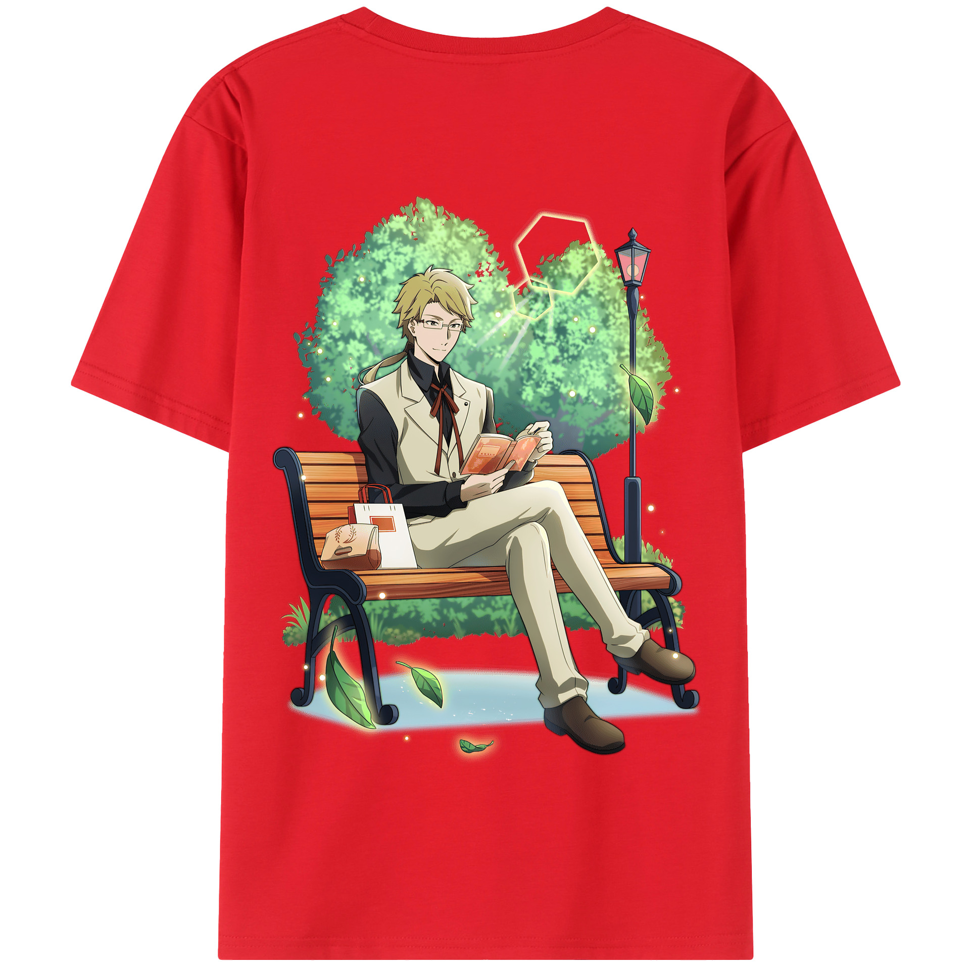 （画像用） 文豪ストレイドッグス Bungo Stray Dogs 綿100％半袖Tシャツ（背面プリント）