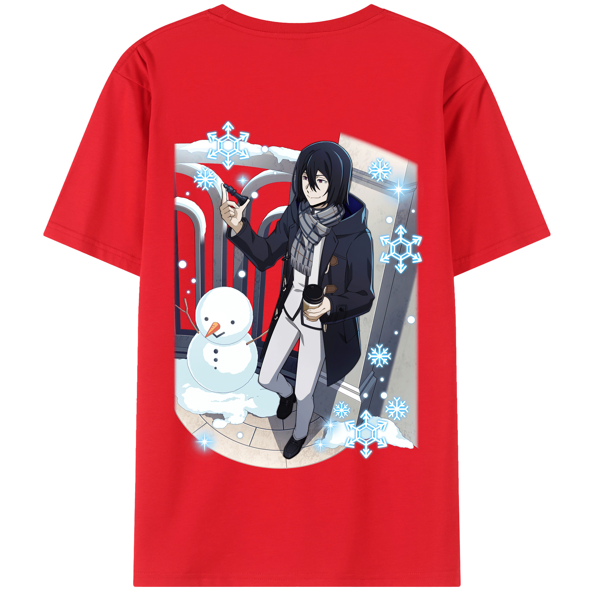 （画像用） 文豪ストレイドッグス Bungo Stray Dogs 綿100％半袖Tシャツ（背面プリント）