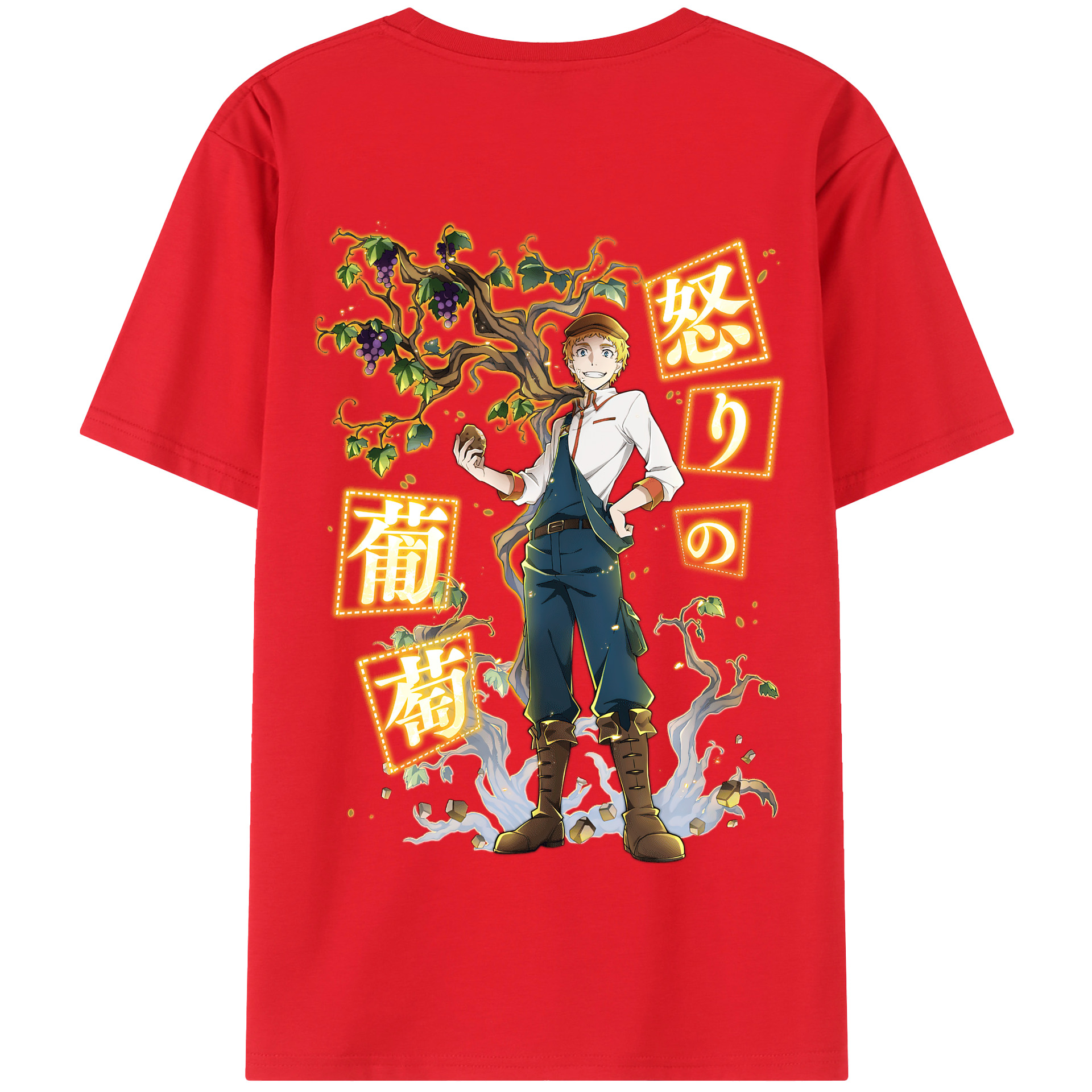 （画像用） 文豪ストレイドッグス Bungo Stray Dogs 綿100％半袖Tシャツ（背面プリント）