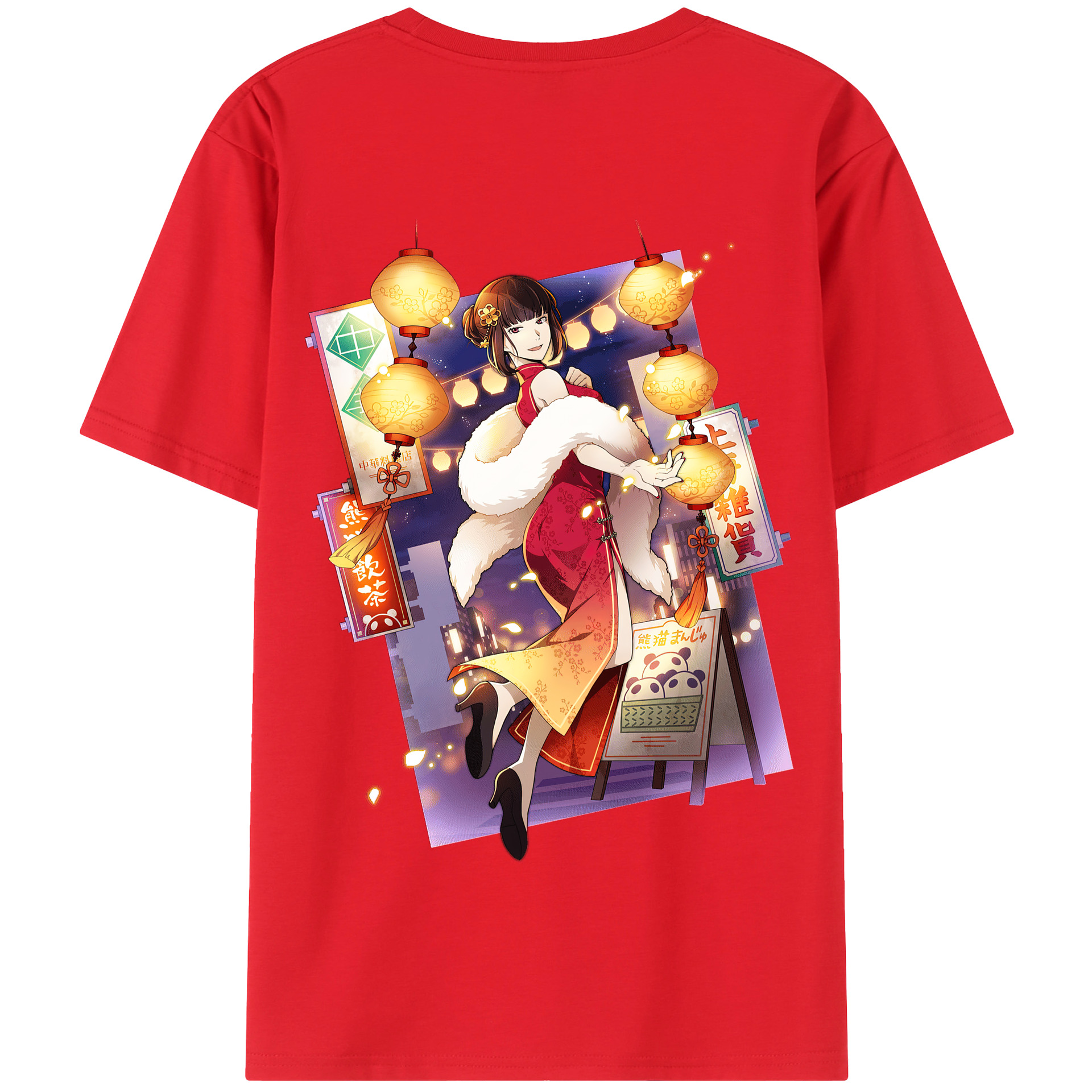 （画像用） 文豪ストレイドッグス Bungo Stray Dogs 綿100％半袖Tシャツ（背面プリント）