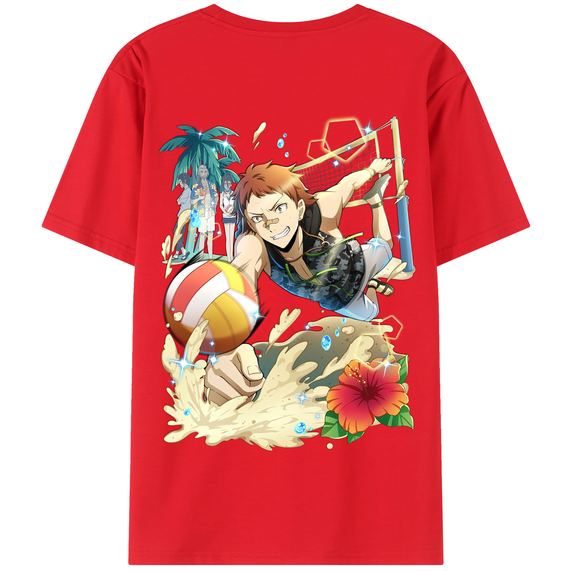 （画像用） 文豪ストレイドッグス Bungo Stray Dogs 綿100％半袖Tシャツ（背面プリント）