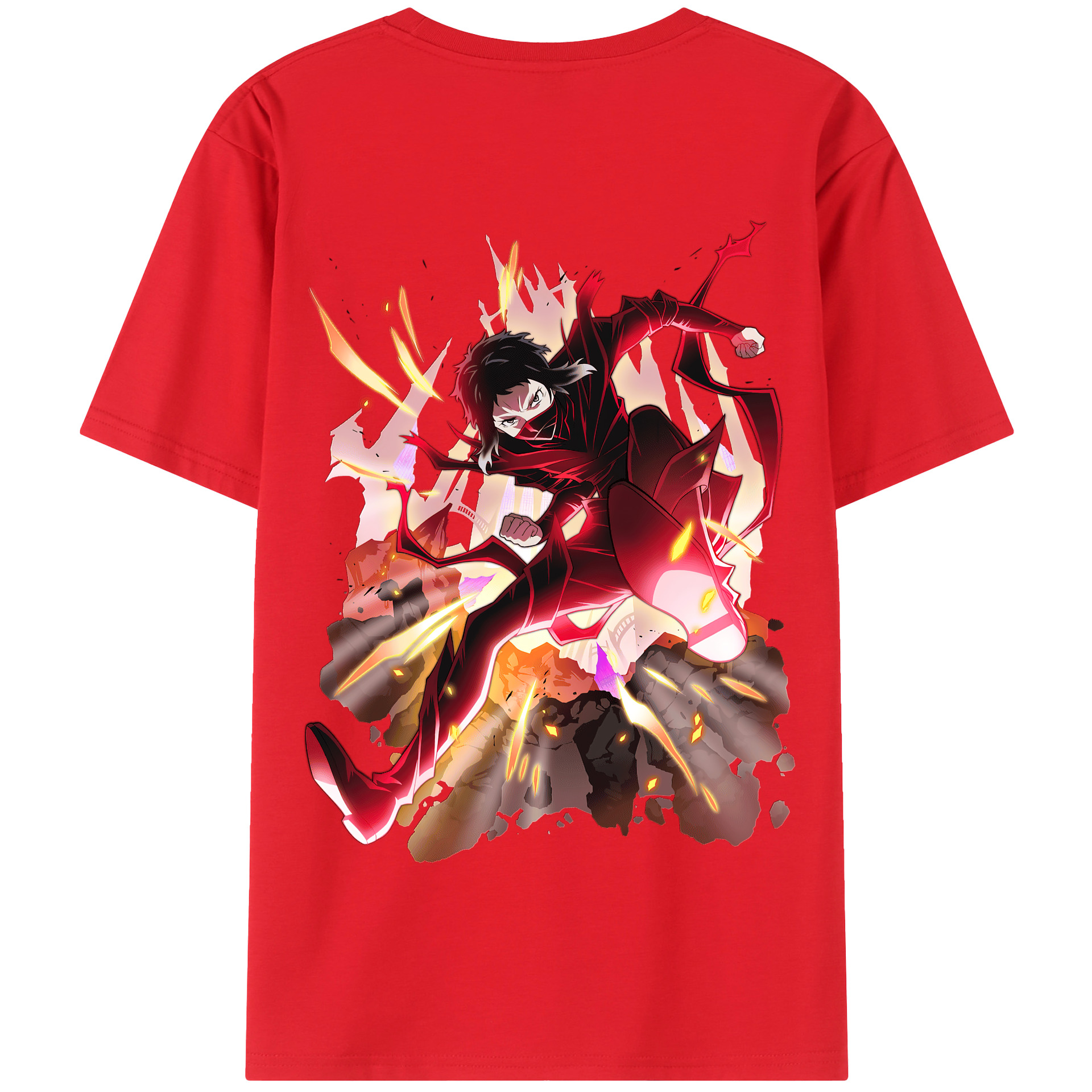 （画像用） 文豪ストレイドッグス Bungo Stray Dogs 綿100％半袖Tシャツ（背面プリント）