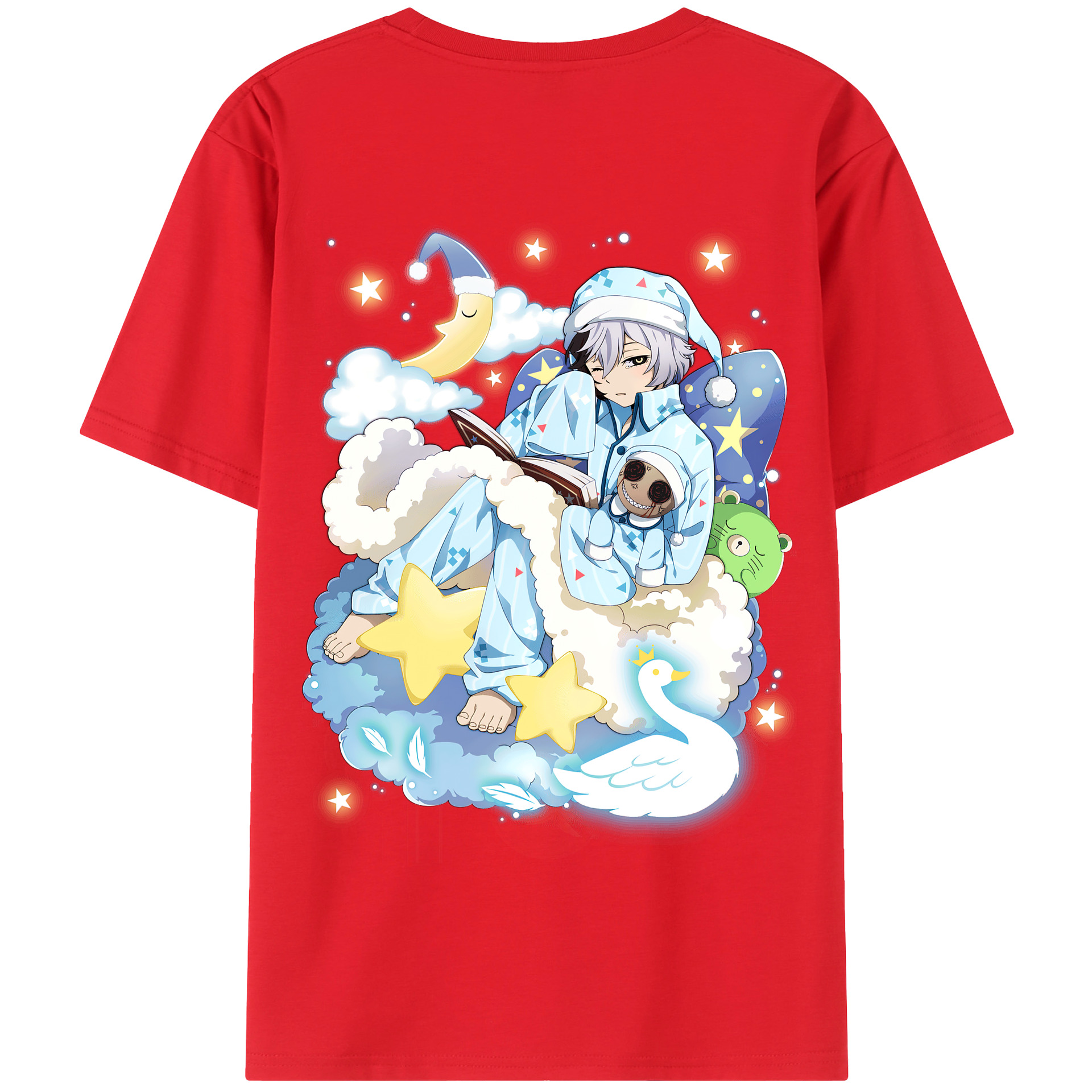 （画像用） 文豪ストレイドッグス Bungo Stray Dogs 綿100％半袖Tシャツ（背面プリント）