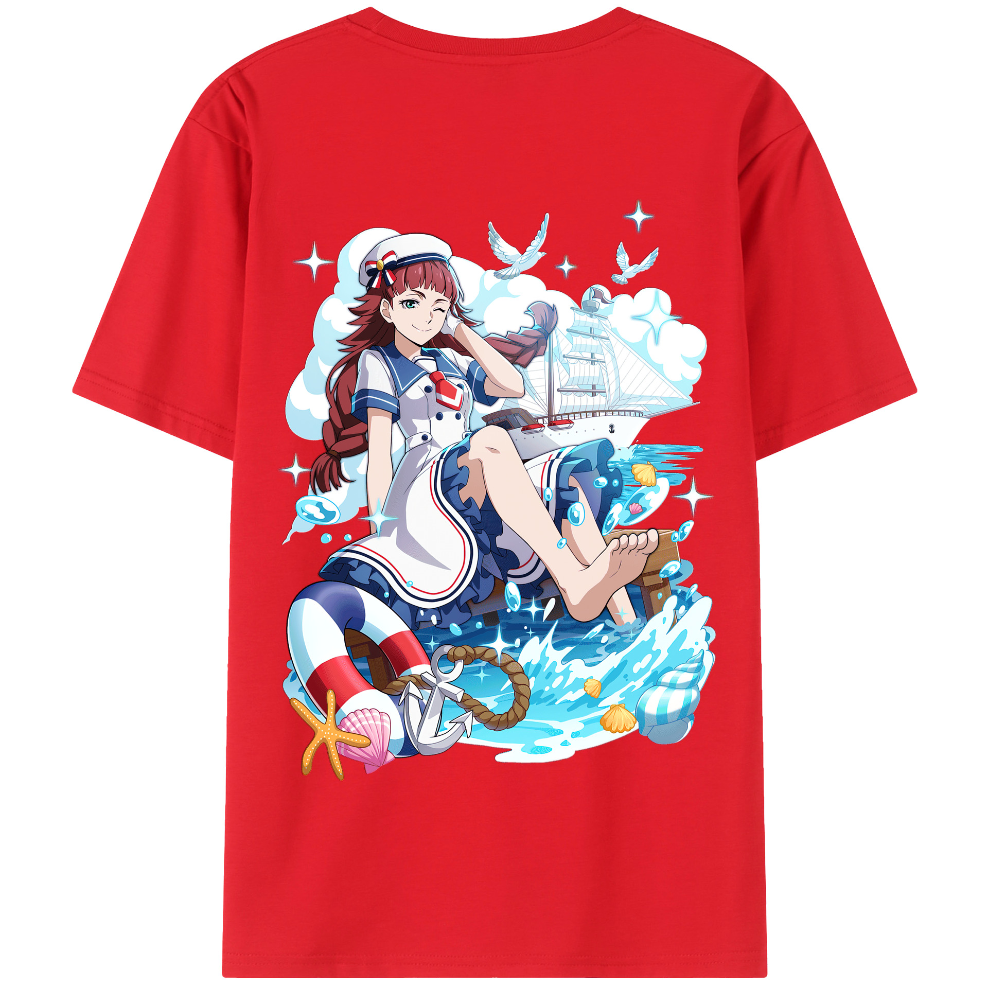 （画像用） 文豪ストレイドッグス Bungo Stray Dogs 綿100％半袖Tシャツ（背面プリント）